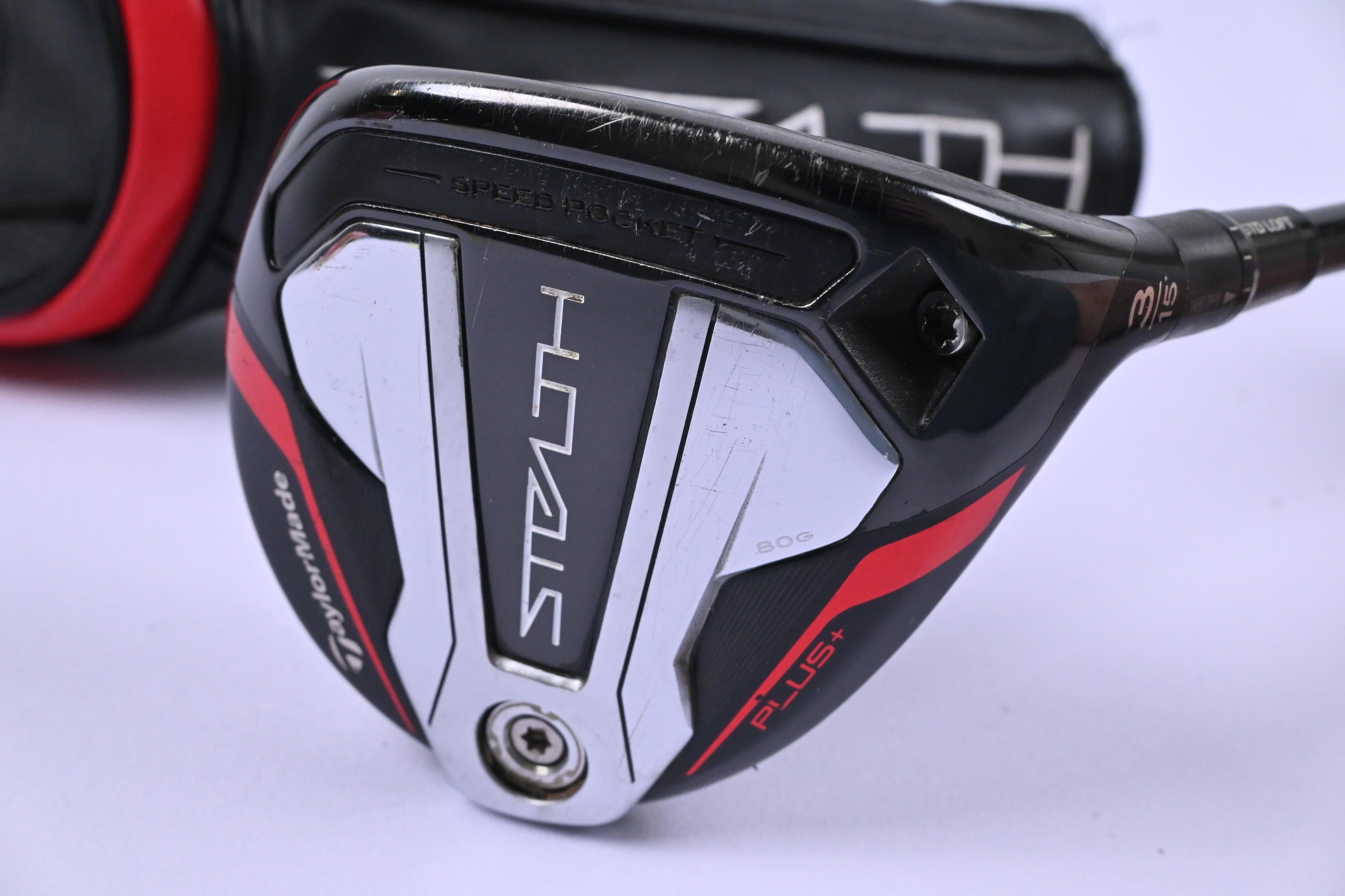 Taylormade Stealth Plus #3 Wood / 15 Degree / Regular Flex HZRDUS Smoke Red RDX