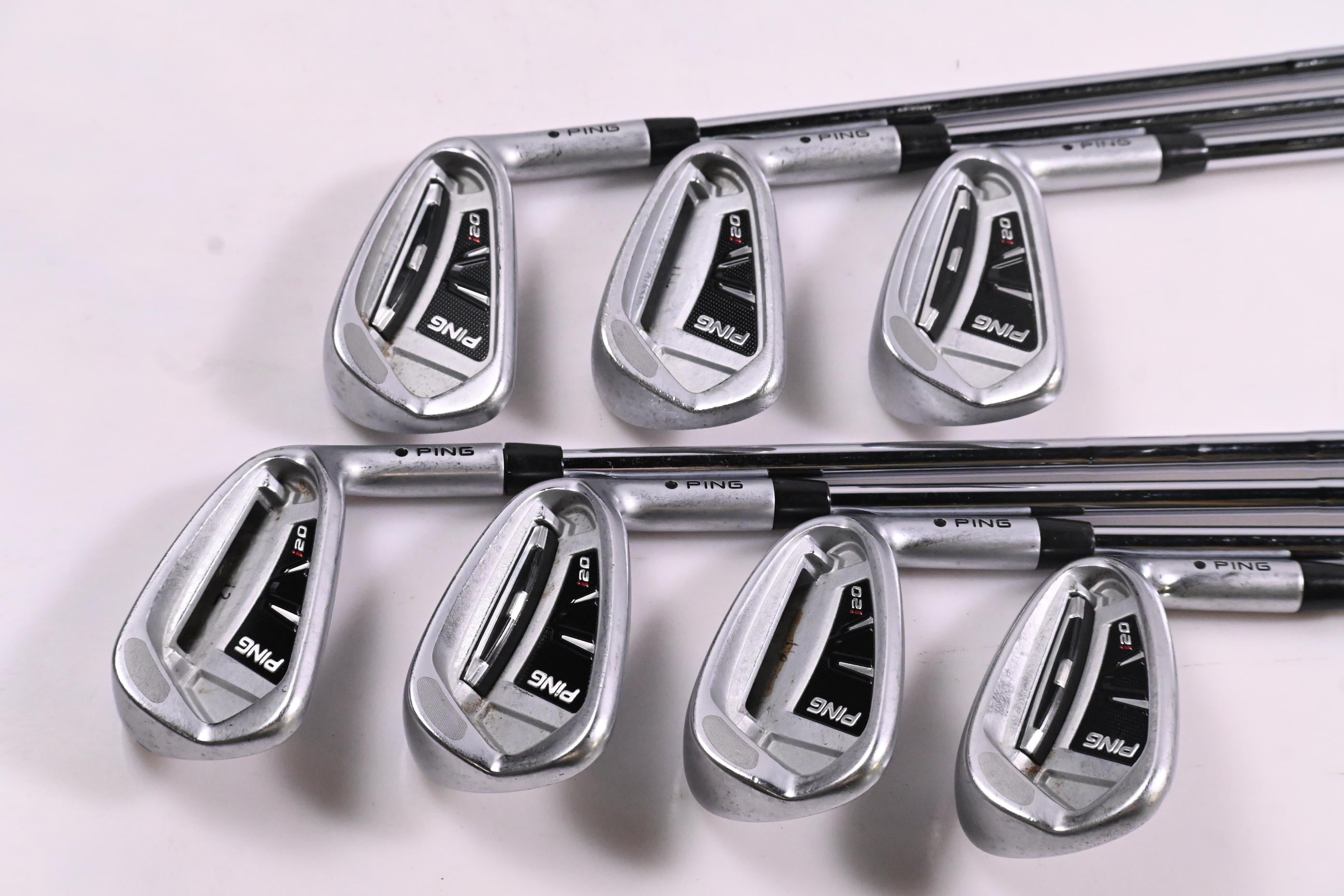 Ping i20 Irons / 4-PW / Black Dot / Stiff Flex Ping CFS Shafts