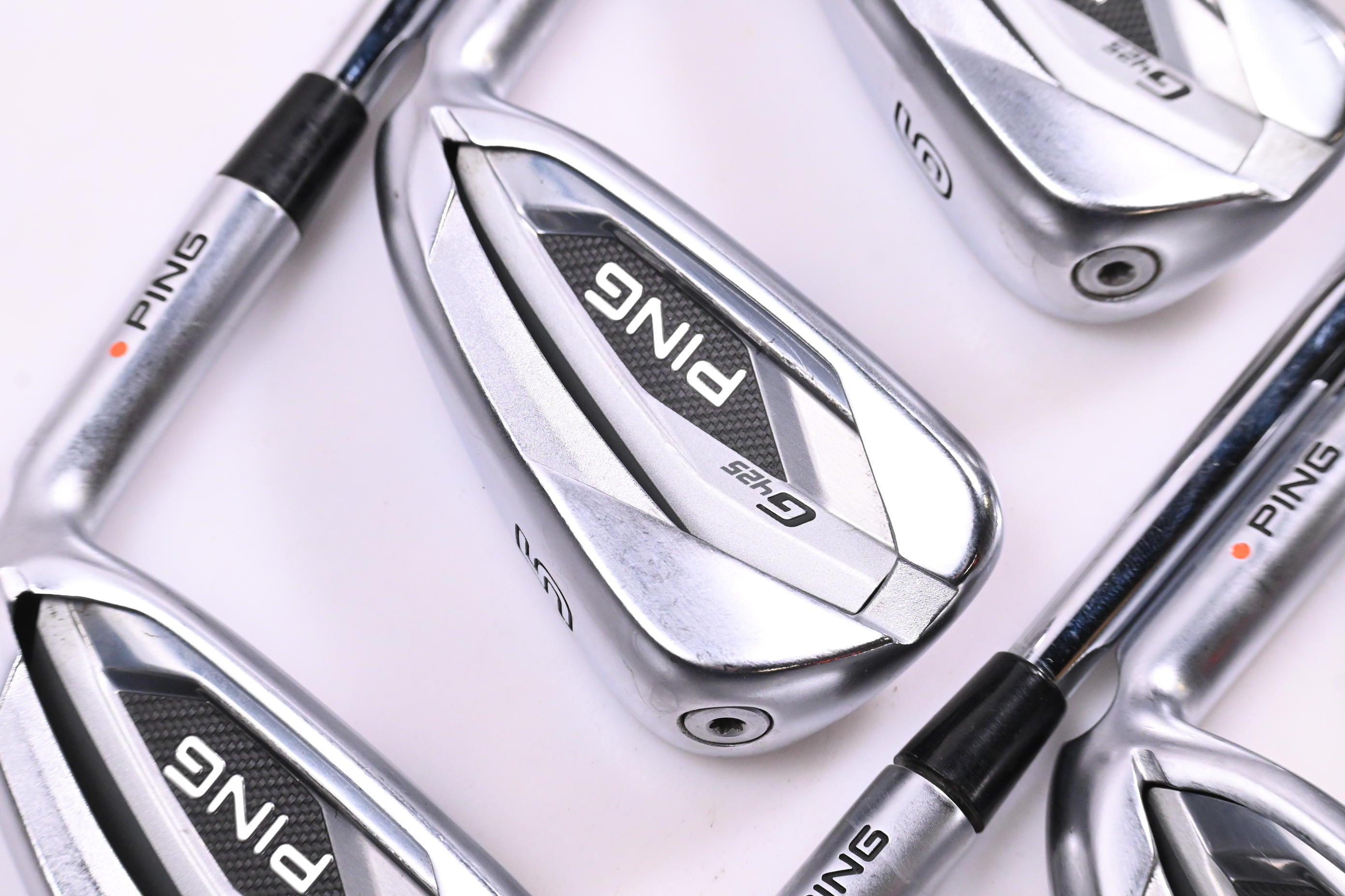 Ping G425 Irons / 4-PW+GW / Orange Dot / Regular Flex Ping AWT 2.0 Shafts
