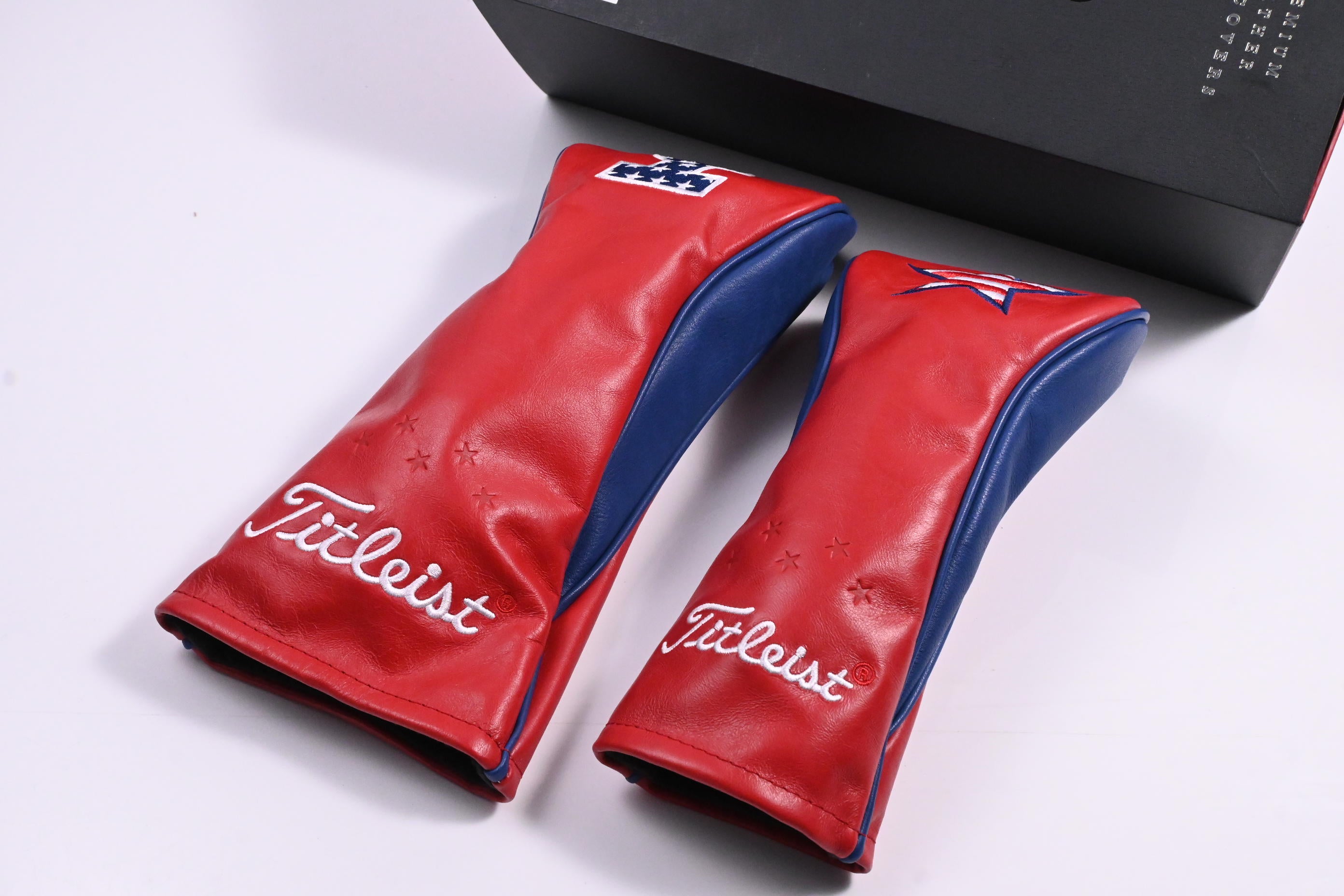 Titlesit USA Limited Edition Premium Leather Headcover Set / Driver, Fairway