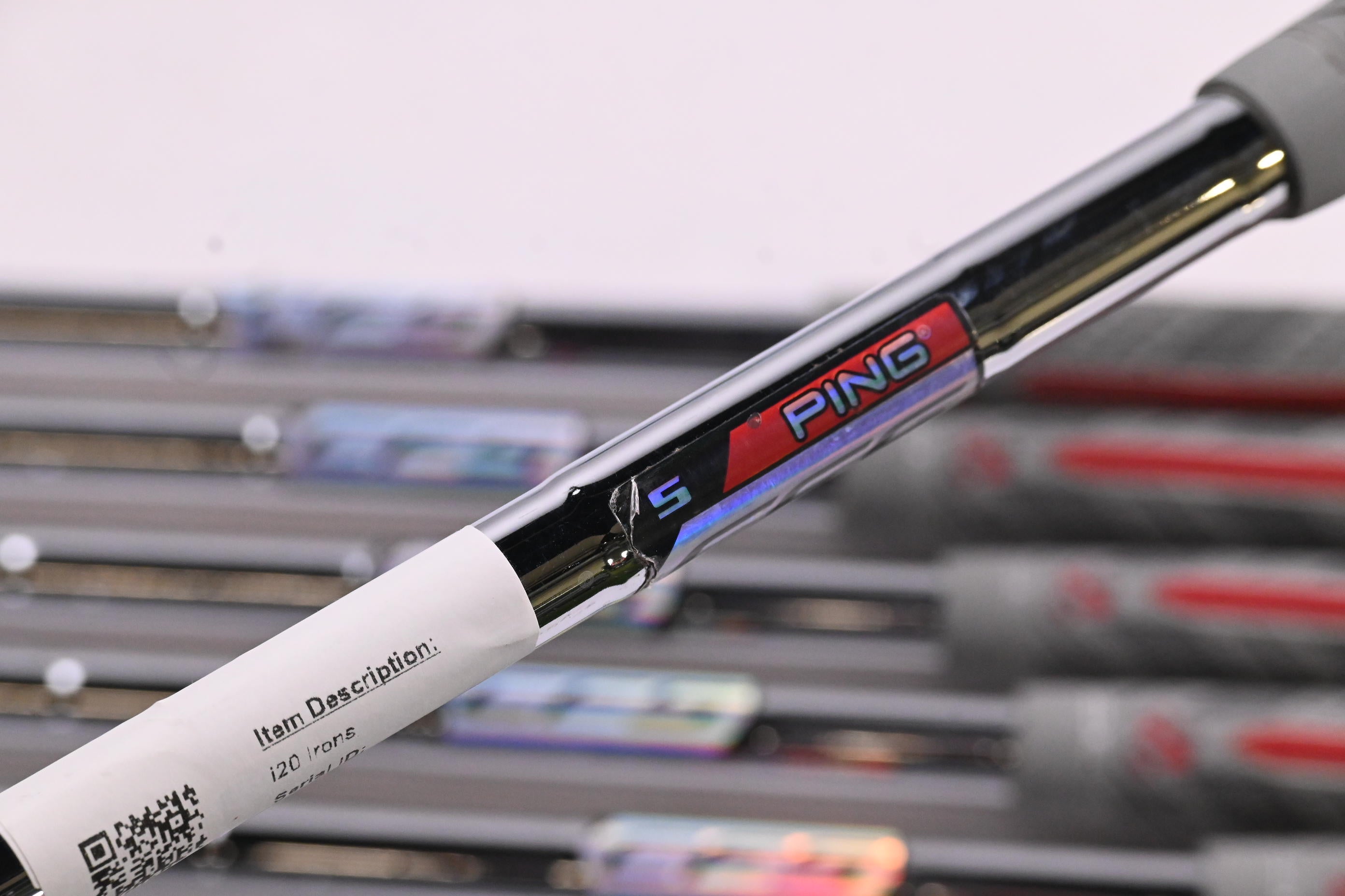 Ping i20 Irons / 4-PW / Black Dot / Stiff Flex Ping CFS Shafts