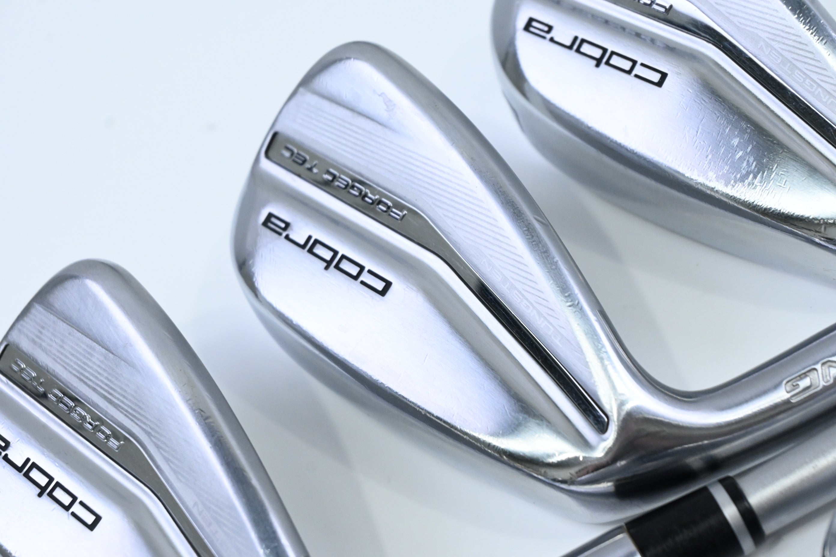 Left Hand Cobra Forged Tec 2022 Irons / 5-PW+GW / Regular Flex KBS C-Taper Lite