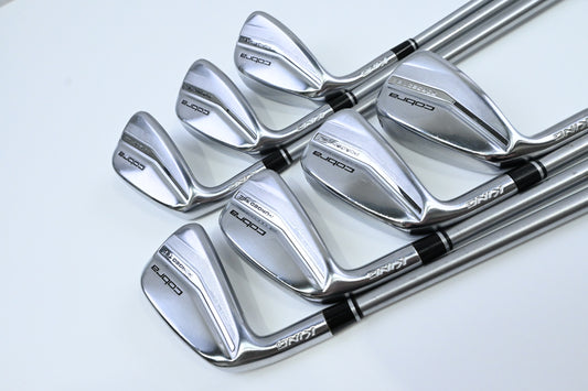 Left Hand Cobra Forged Tec 2022 Irons / 5-PW+GW / Regular Flex KBS C-Taper Lite