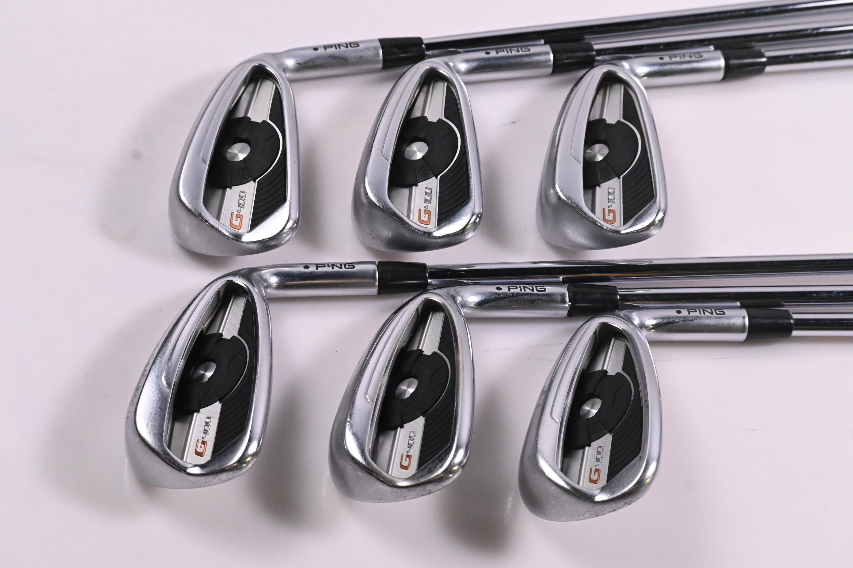 Ping G400 Irons / 5-PW / Black Dot / Regular Flex Ping AWT 2.0 Shafts
