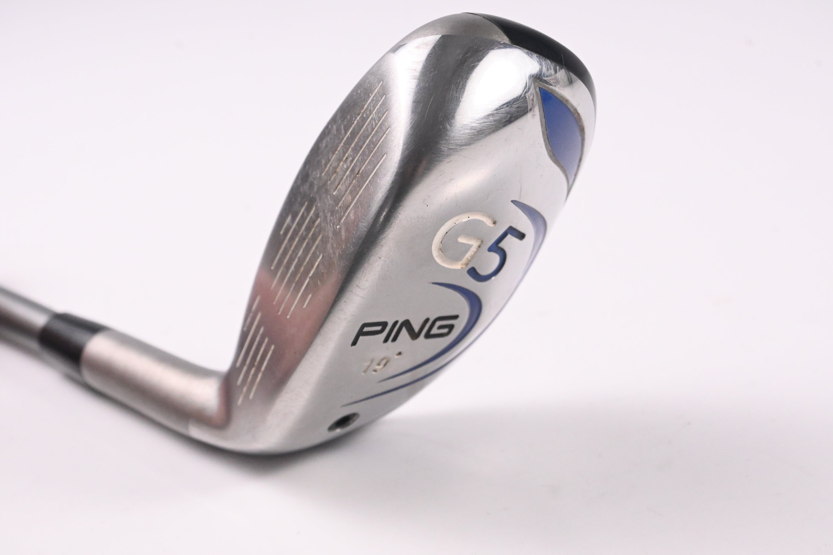 Left Hand Ping G5 #3 Hybrid / 19 Degree / Regular Flex Ping TFC 100 H Shaft