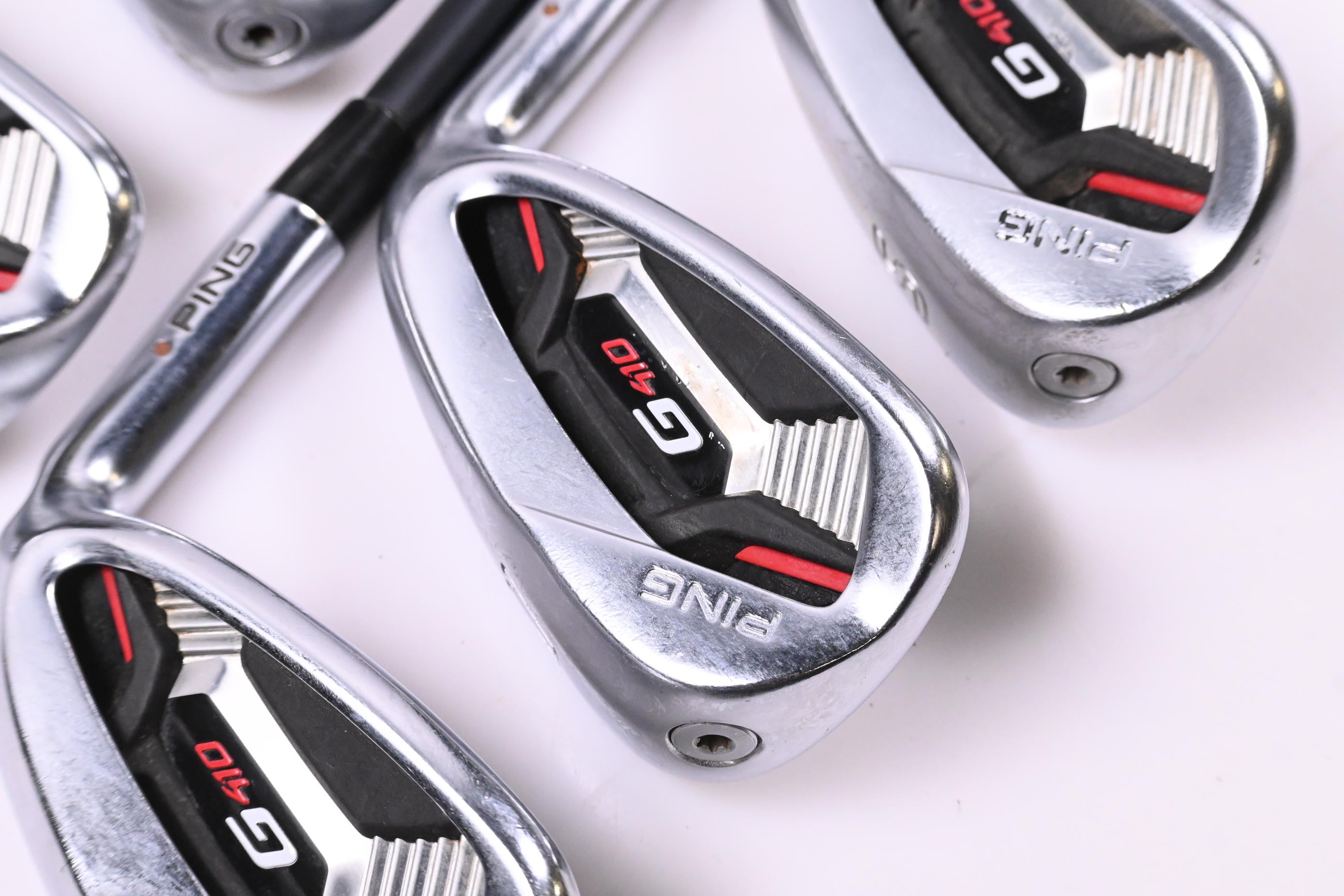 Ping G410 Irons / 7-PW+SW / Brown Dot / Senior Flex Ping Alta CB Red Shafts