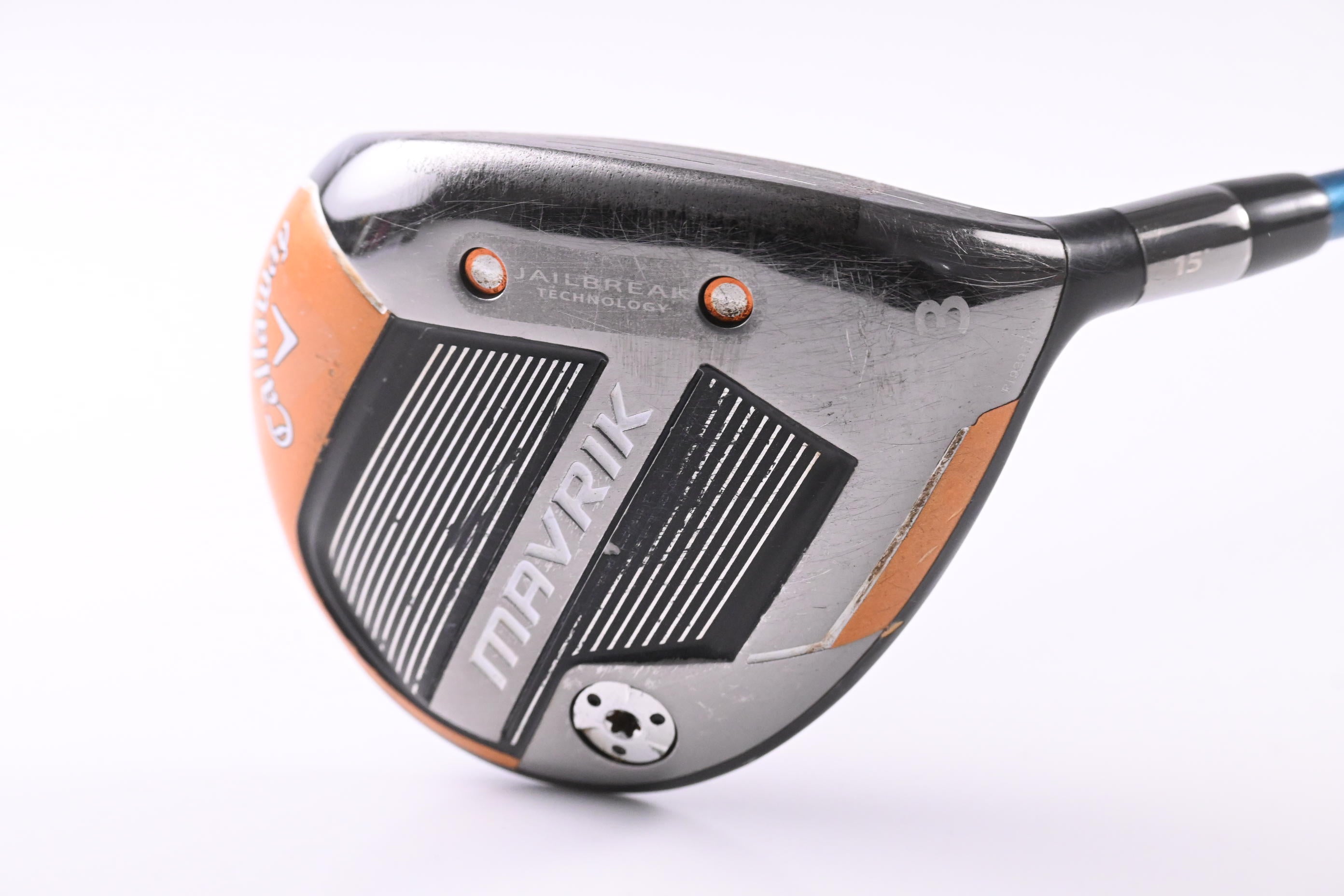 Callaway Mavrik #3 Wood / 15 Degree / Stiff Flex Even Flow Blue 75 Shaft