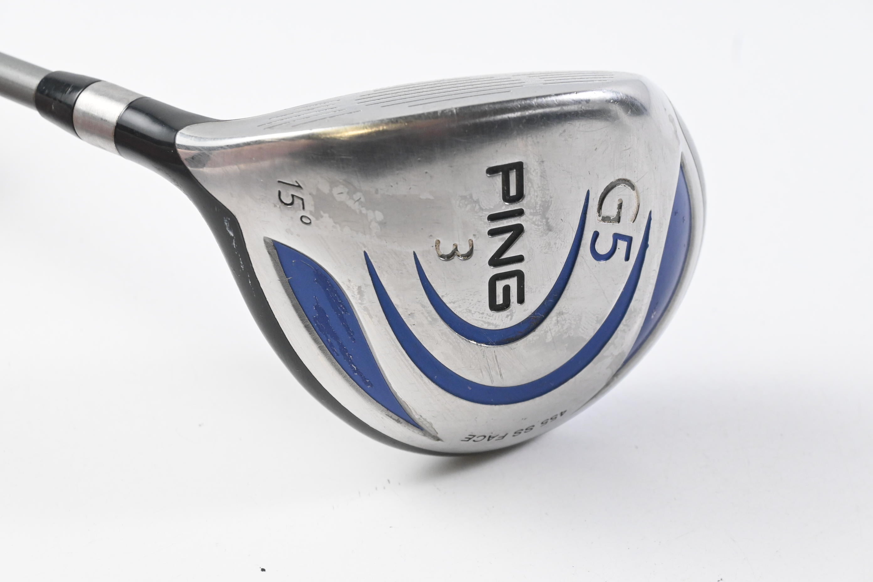 Left Hand Ping G5 #3 Wood / 15 Degree / Stiff Flex Ping TFC 100 Shaft