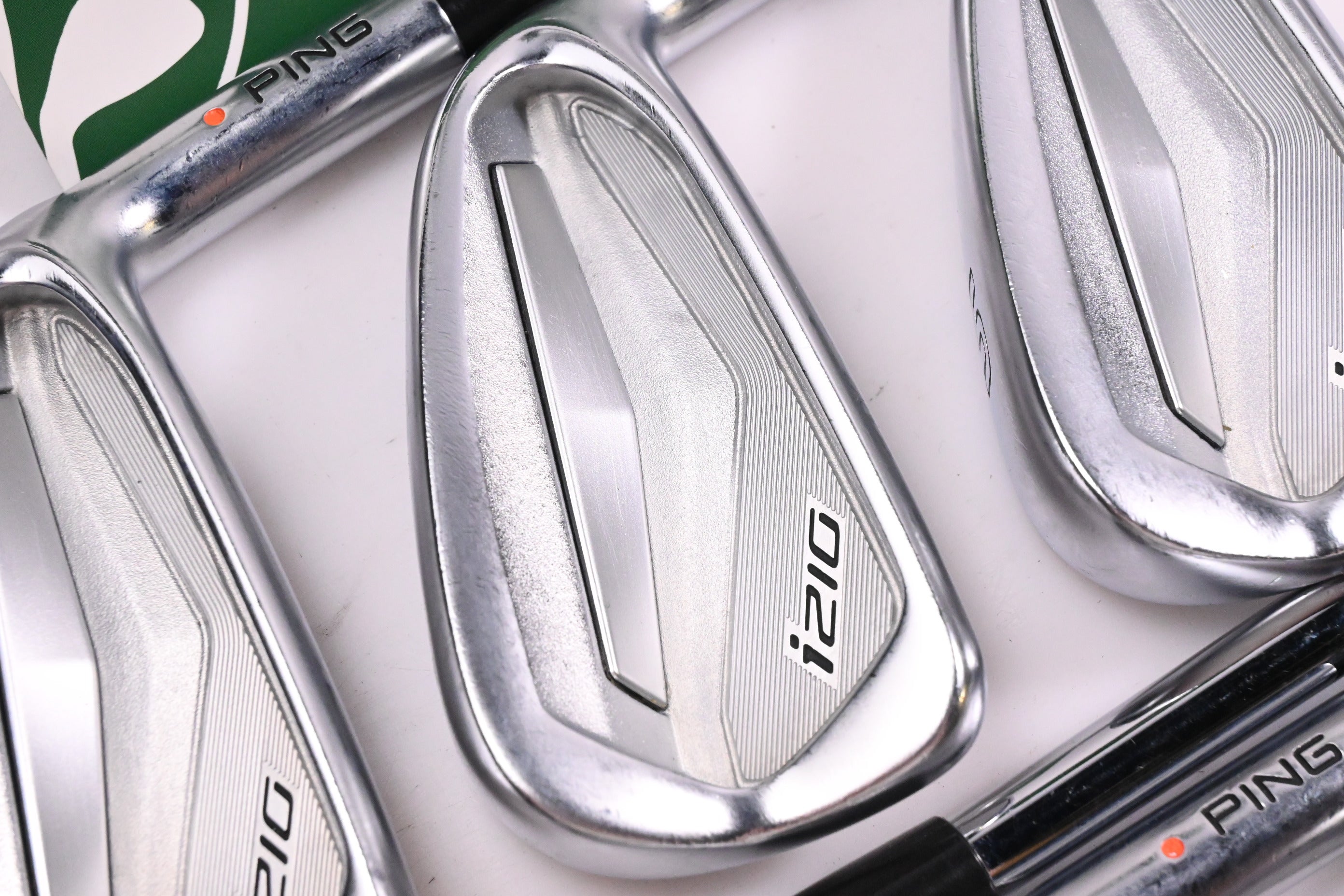 Ping i210 Irons / 3-9i / Orange Dot / Stiff Flex Dynamic Gold 120 S300 Shafts