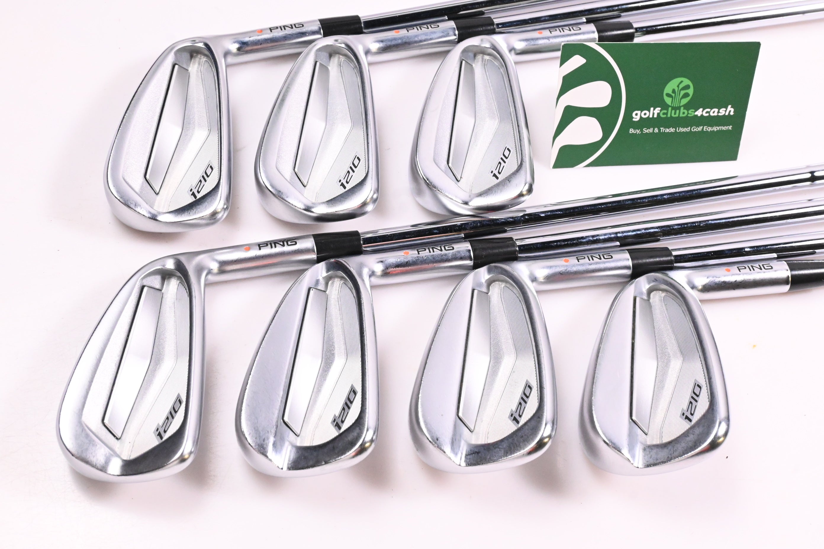 Ping i210 Irons / 3-9i / Orange Dot / Stiff Flex Dynamic Gold 120 S300 Shafts