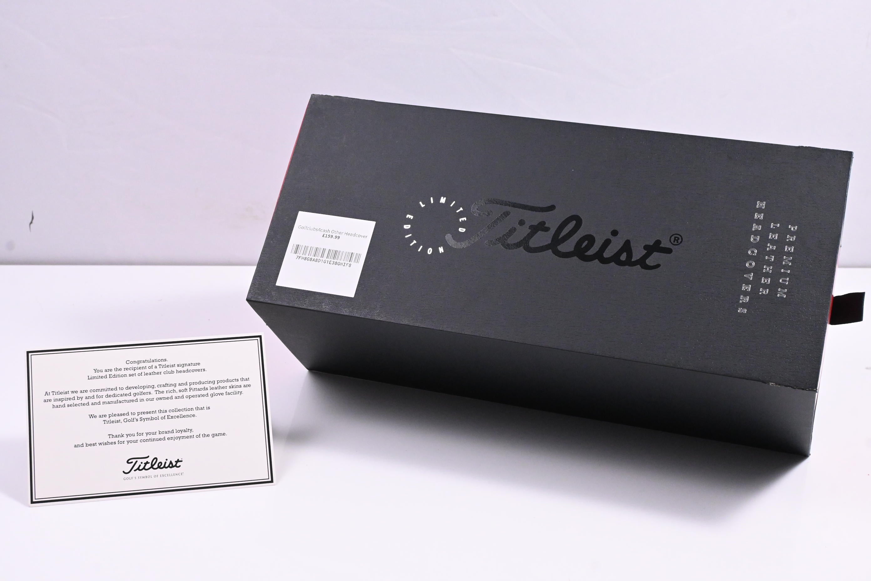 Titleist Holiday Limited Edition Premium Leather Headcover Set / Driver, Fairway