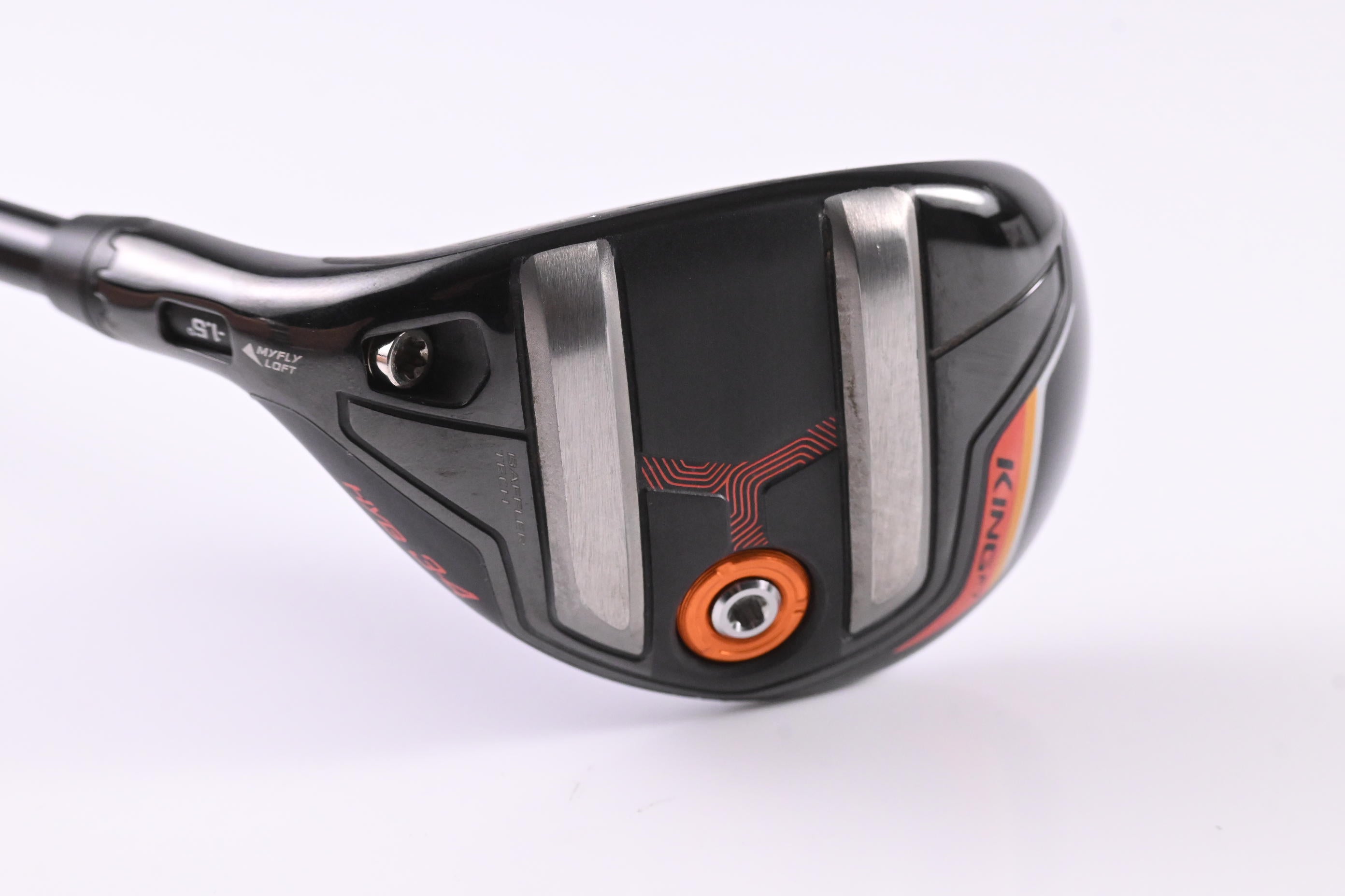 Left Hand Cobra King F7 #3/4 Hybrid / 19-22 Degree / Stiff Flex Smoke Red RDX 80