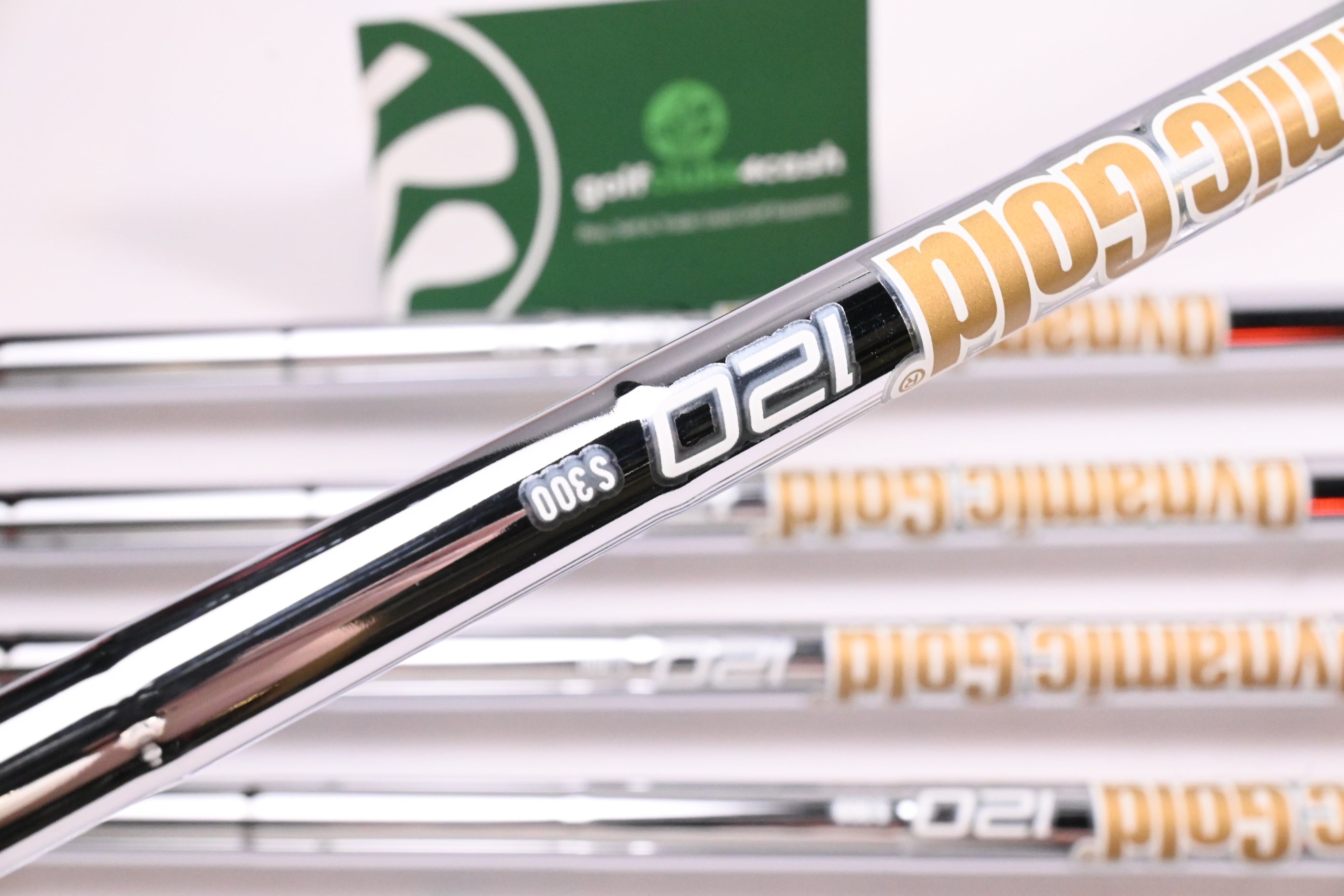 Ping i210 Irons / 3-9i / Orange Dot / Stiff Flex Dynamic Gold 120 S300 Shafts