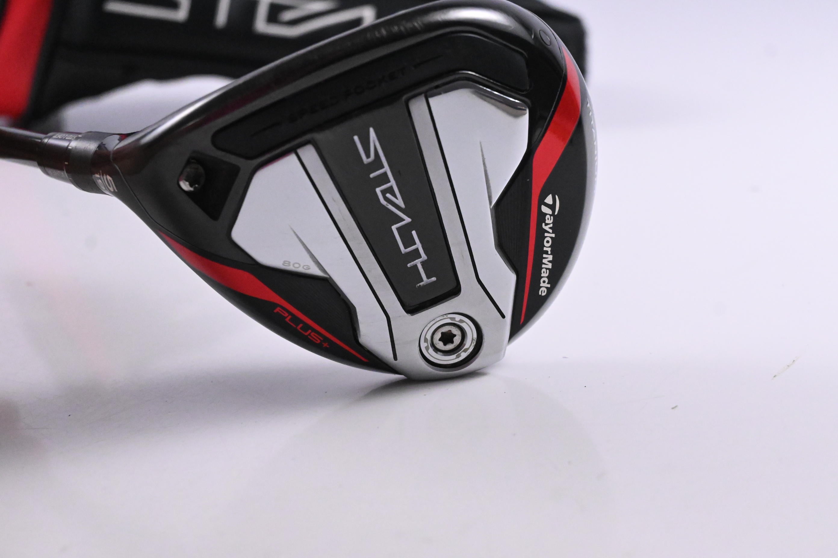 Left Hand Taylormade Stealth Plus #5 Wood / 19 Degree / Regular Flex HZRDUS RDX Smoke Red 65