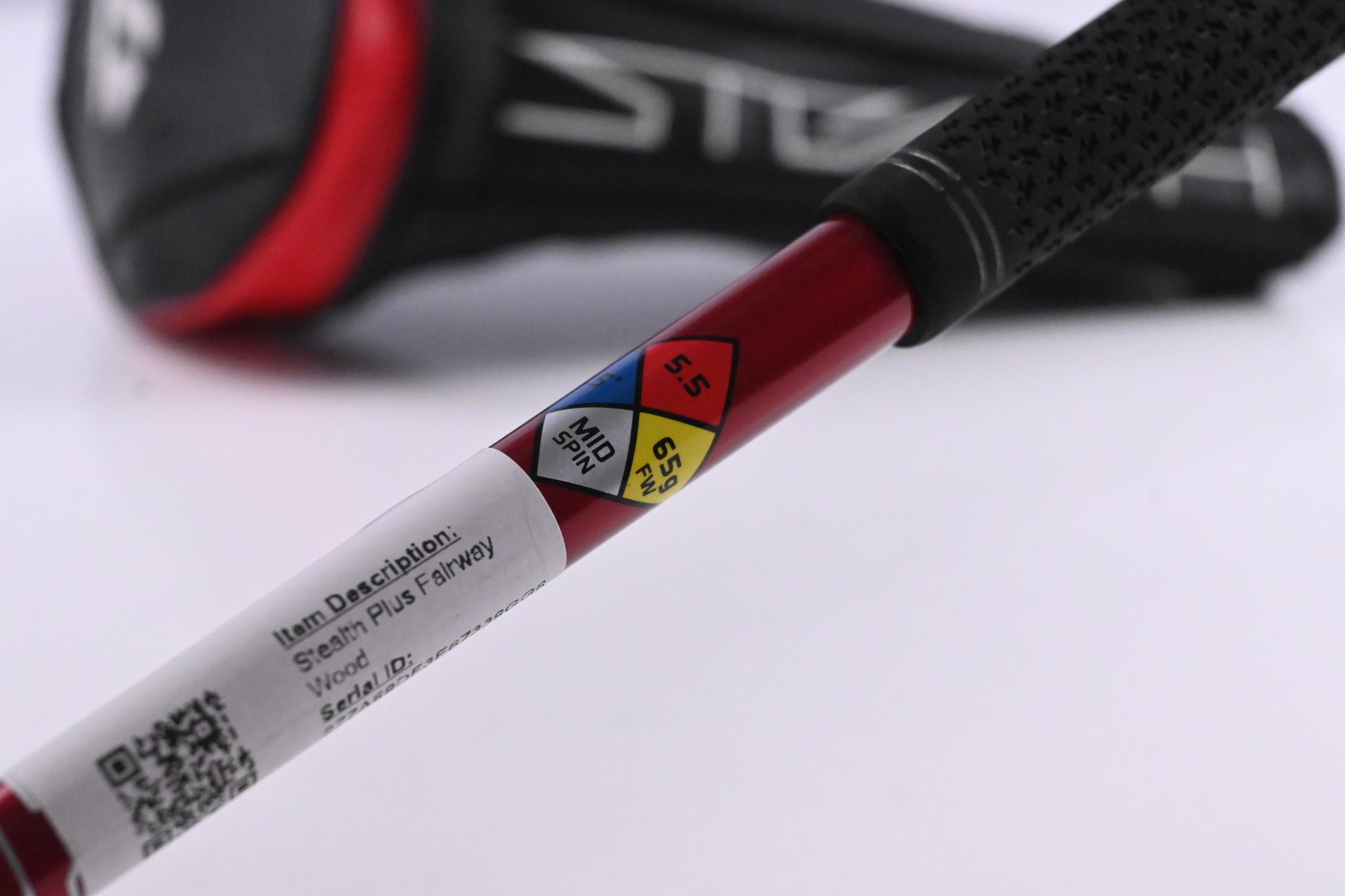 Left Hand Taylormade Stealth Plus #5 Wood / 19 Degree / Regular Flex HZRDUS RDX Smoke Red 65