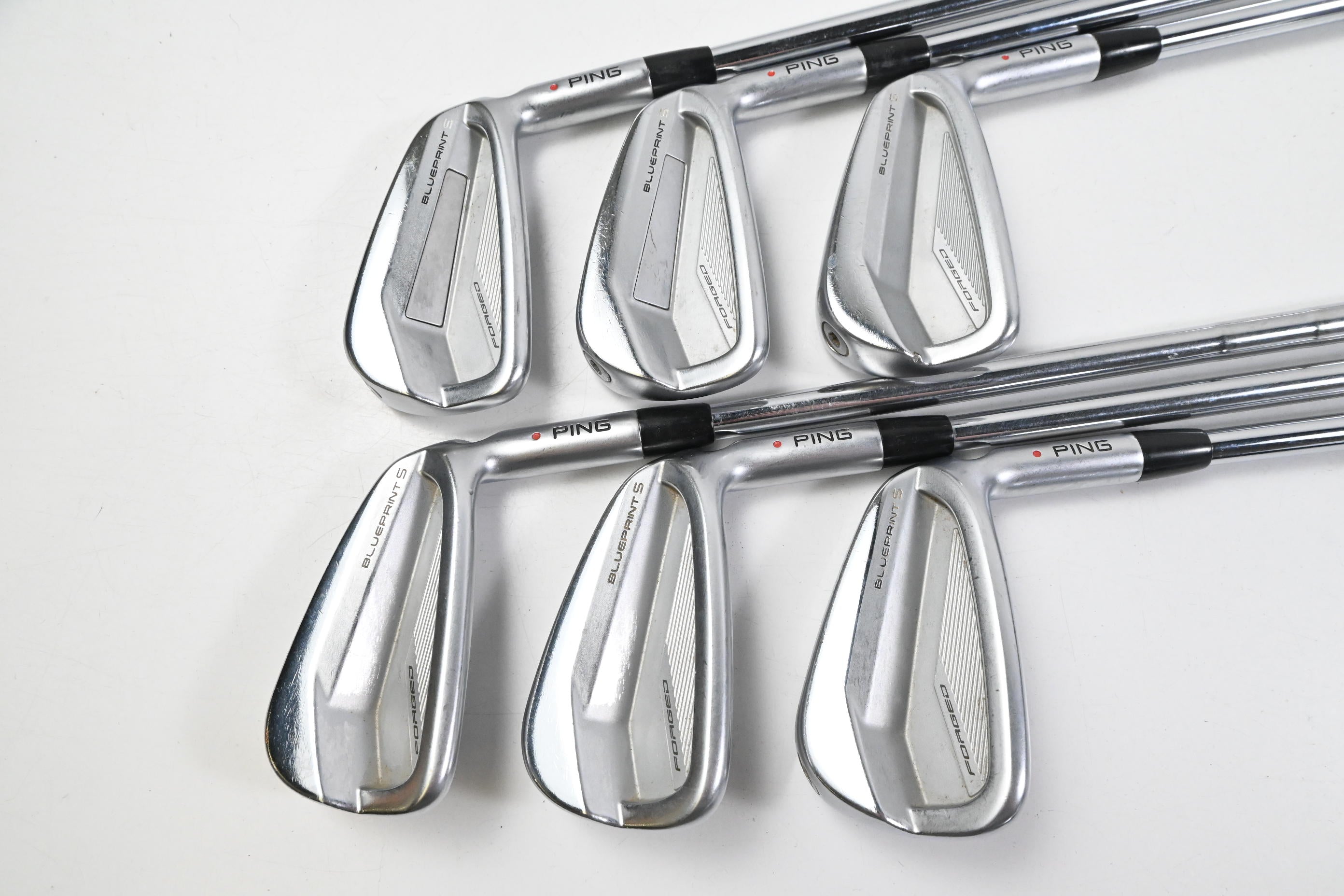 Ping Blueprint S Irons / 4-9i / Red Dot / X-Flex KBS Tour 130 Steel Shafts