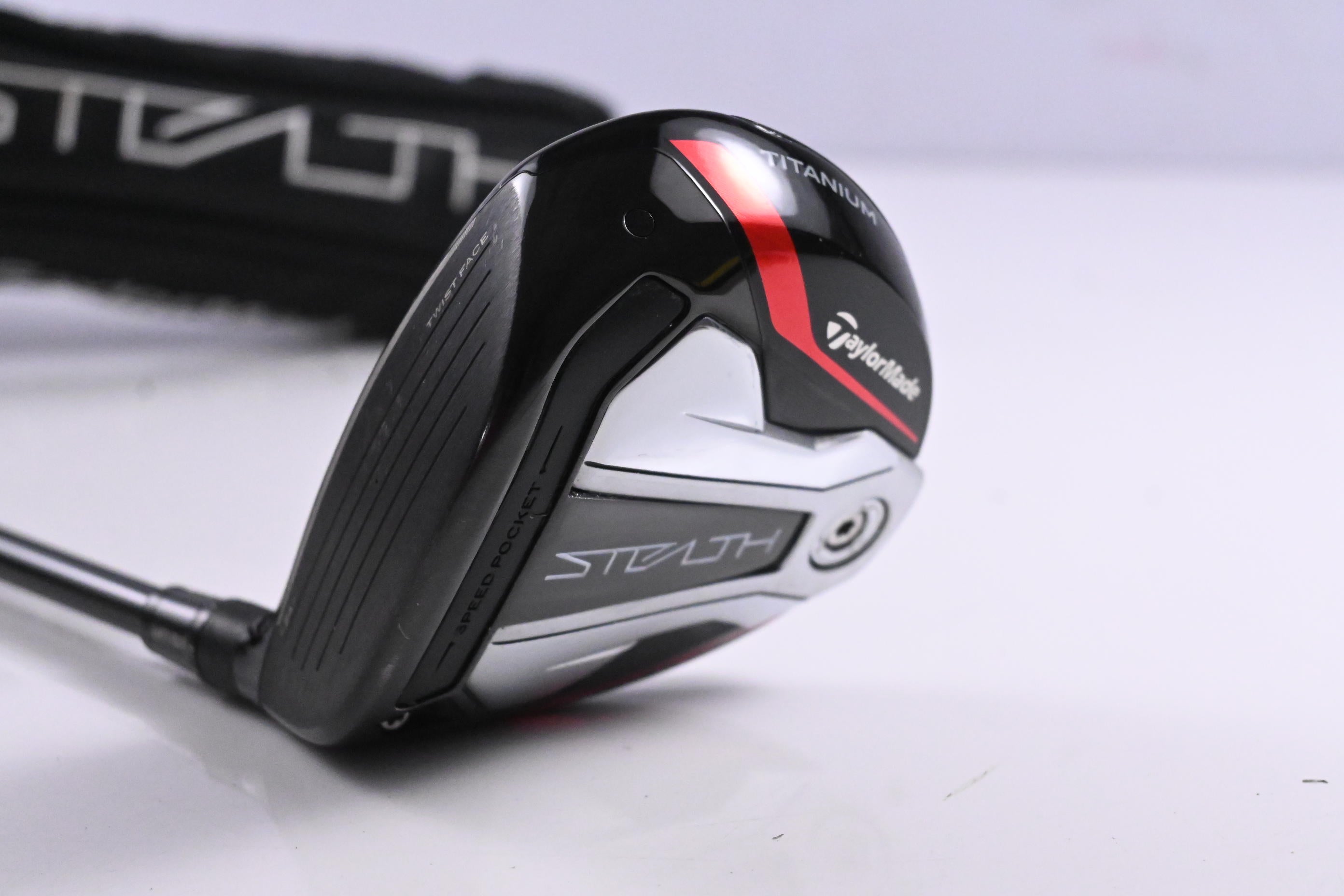Left Hand Taylormade Stealth Plus #3 Wood / 15 Degree / Regular Flex HZRDUS RDX Smoke