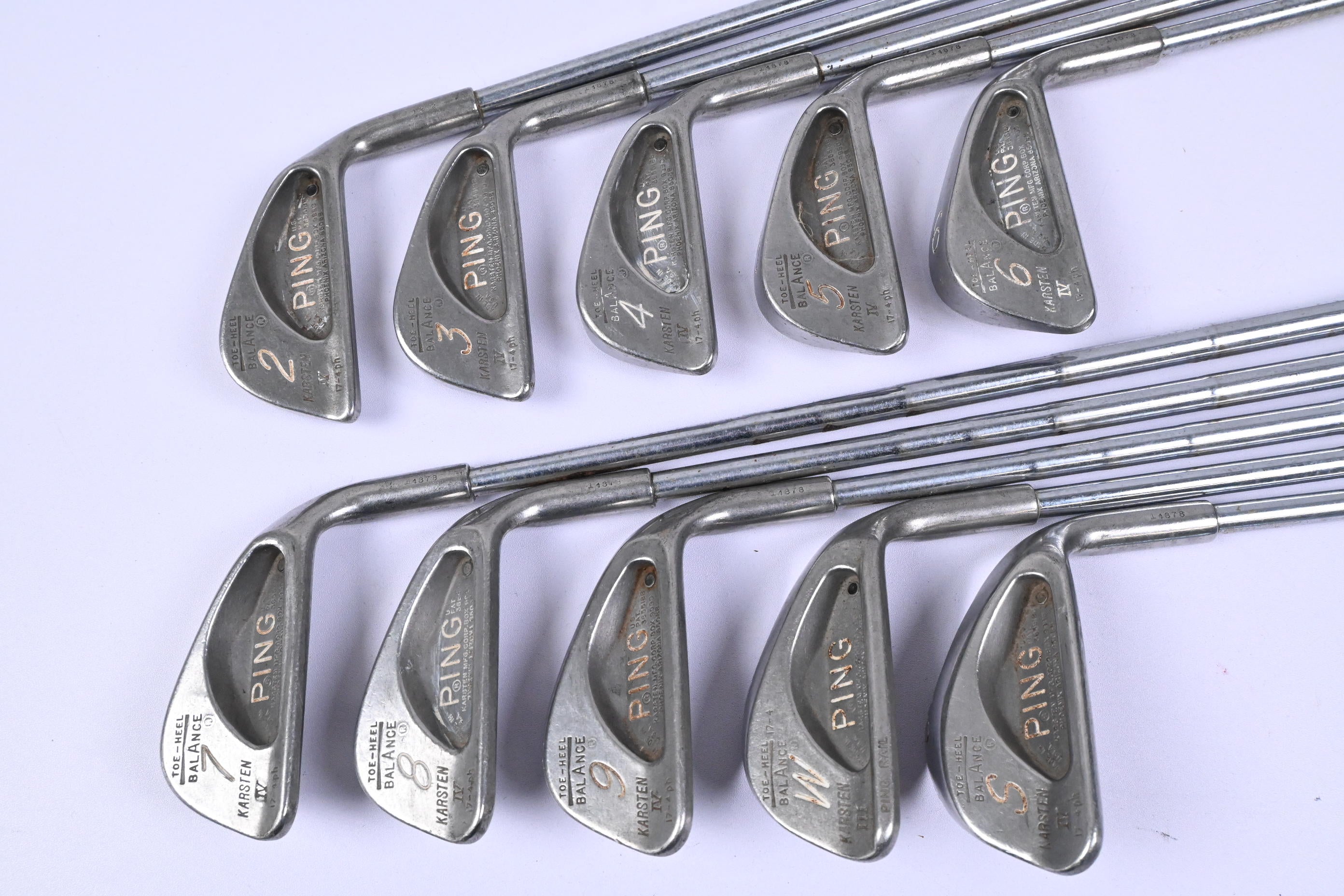 Ping Karsten IV Irons / 2-PW+SW / Black Dot / Stiff Flex Ping ZZ-Lite Shafts
