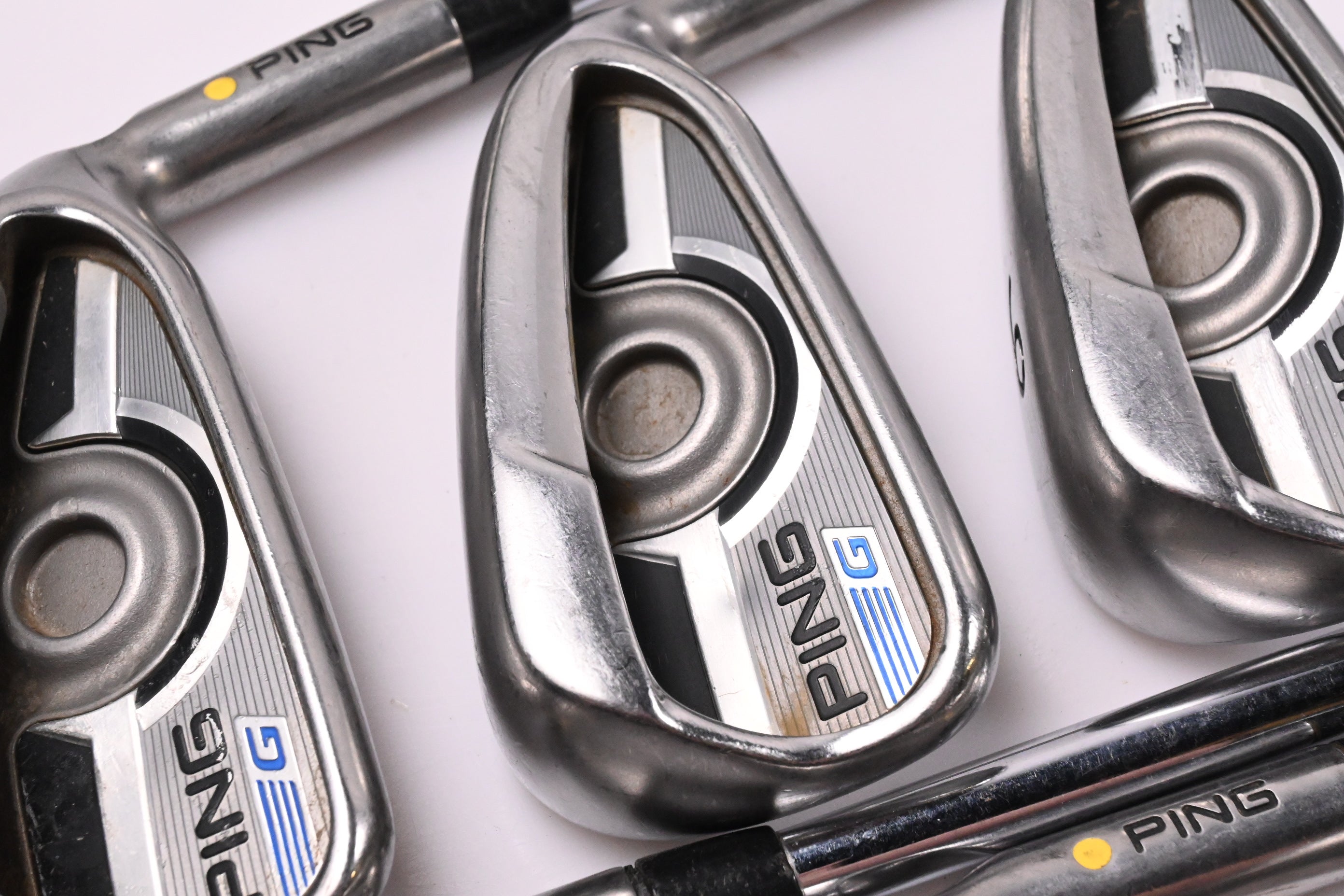 Ping G Series Irons / 4-PW / Yellow Dot / Regular Flex Ping AWT 2.0 Shafts