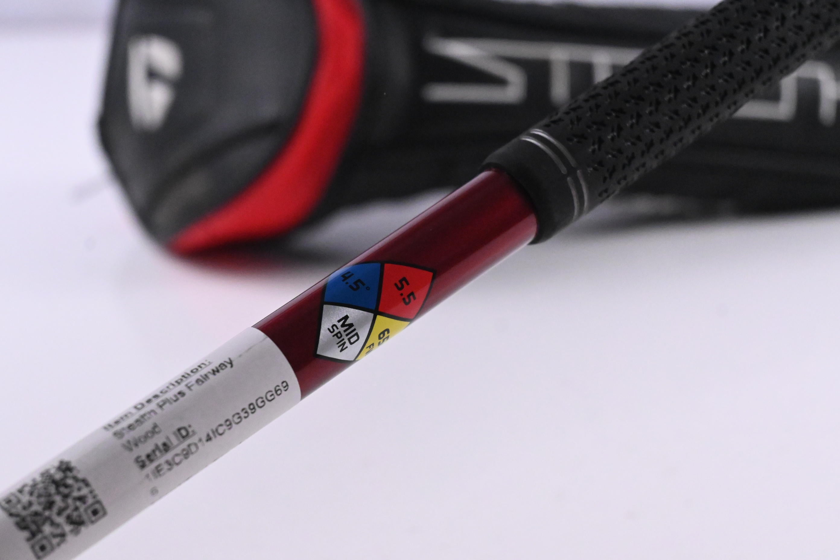 Left Hand Taylormade Stealth Plus #3 Wood / 15 Degree / Regular Flex HZRDUS RDX Smoke
