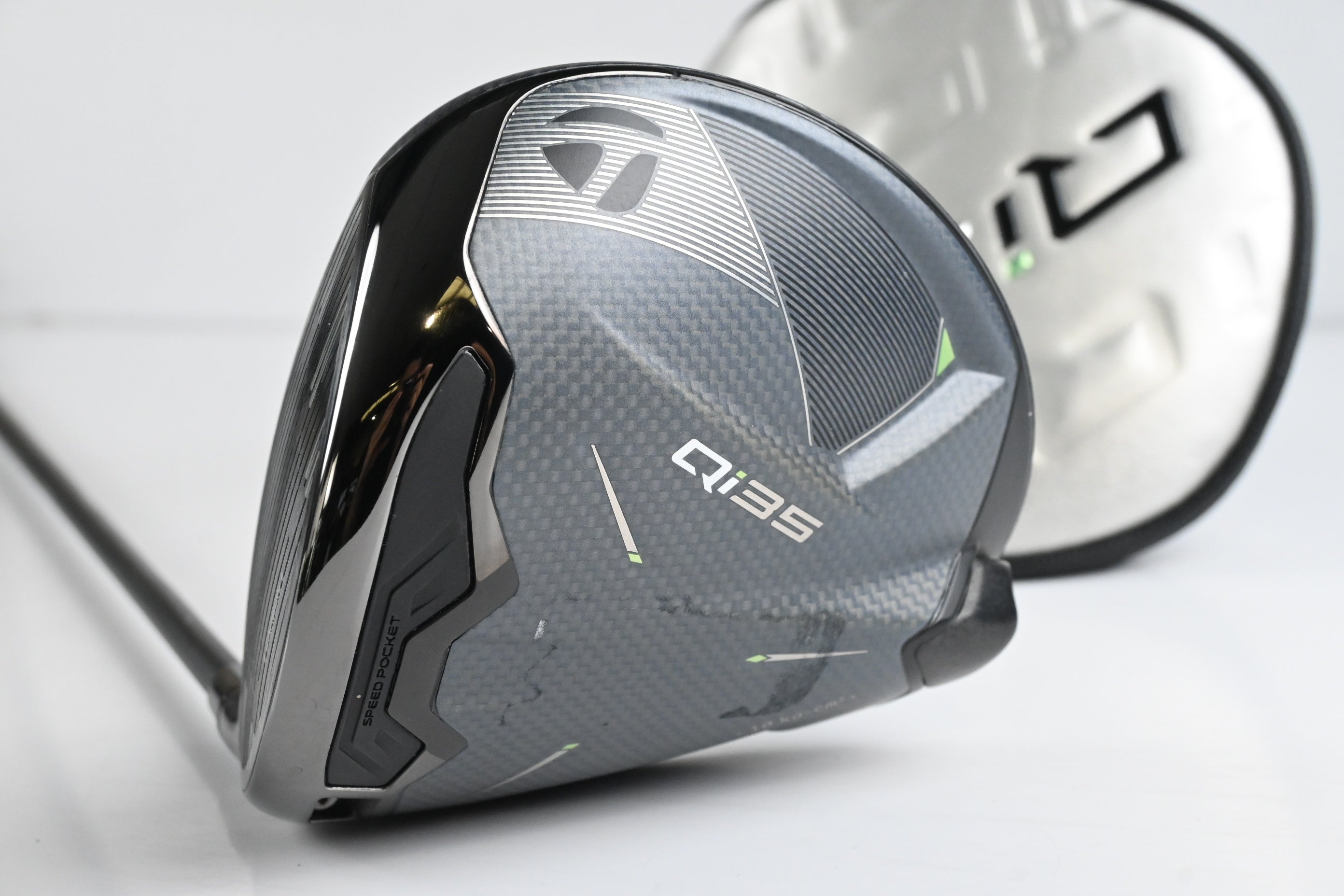 Left Hand Taylormade Qi35 Max Driver / 10.5 Degree / Stiff Flex Ventus Blue 5