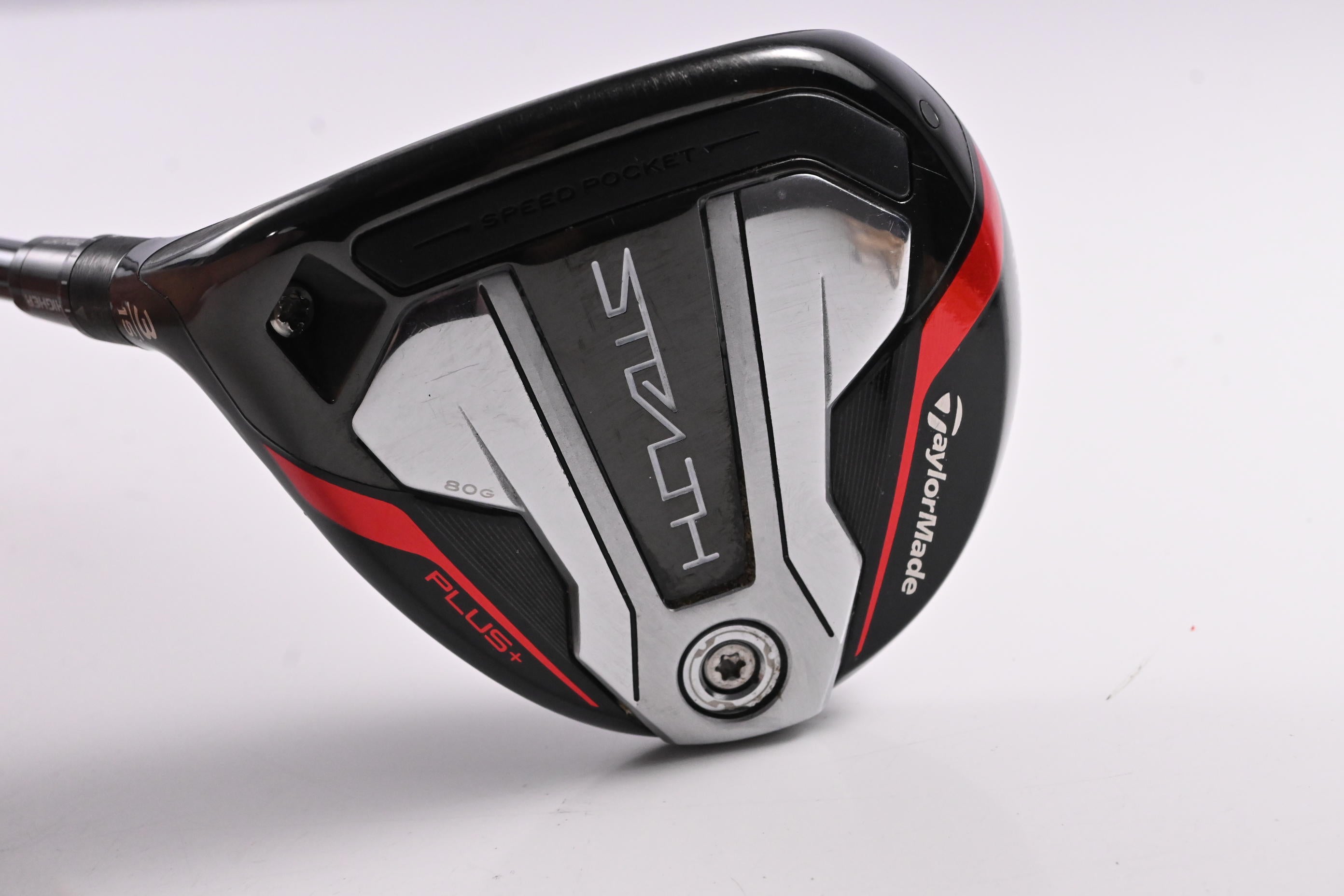 Left Hand Taylormade Stealth Plus #3 Wood / 15 Degree / Regular Flex HZRDUS 65