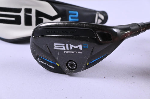 Taylormade SIM2 #4 Hybrid / 22 Degree / Regular Flex Tensei AV Raw Blue 70 Shaft