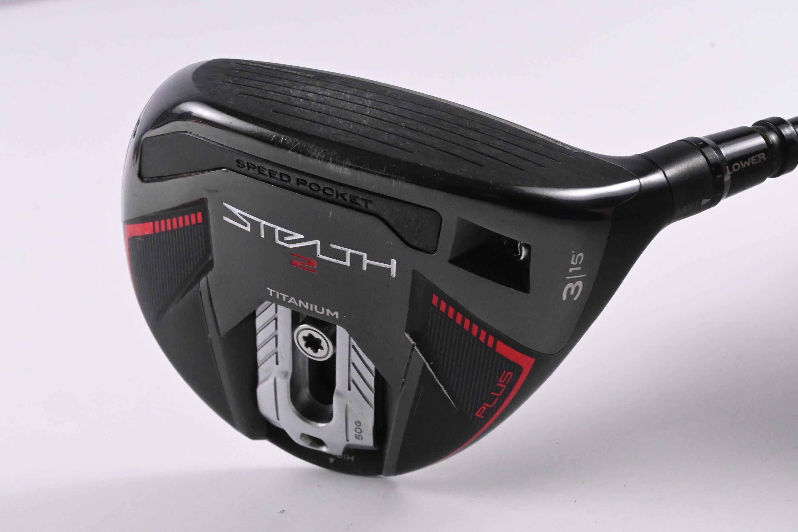 Taylormade Stealth 2 Plus #3 Wood / 15 Degree / Stiff Flex HZRDUS Black 70 Shaft