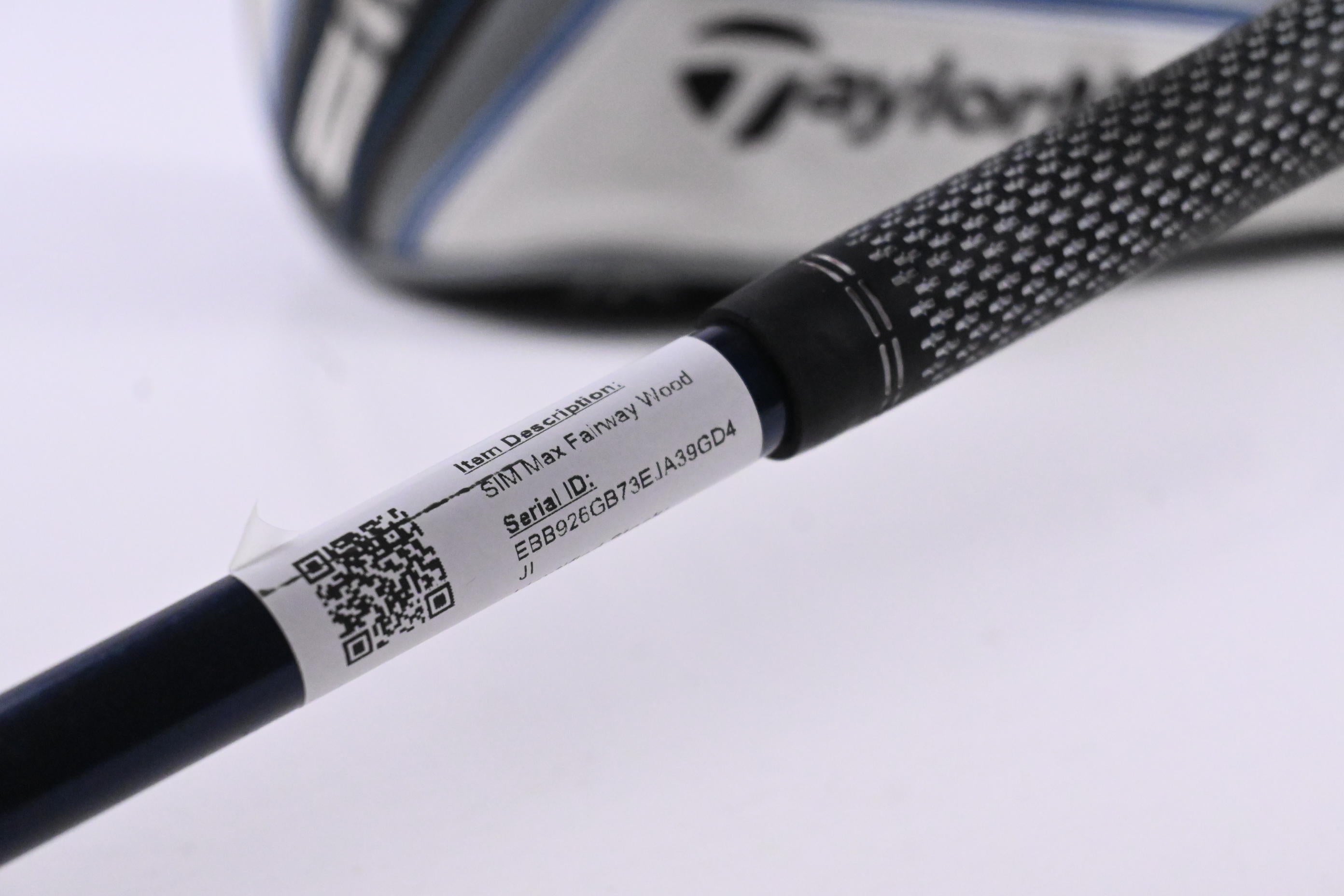 Taylormade SIM Max #3 Wood / 15 Degree / Stiff Flex Ventus Blue 6 Shaft