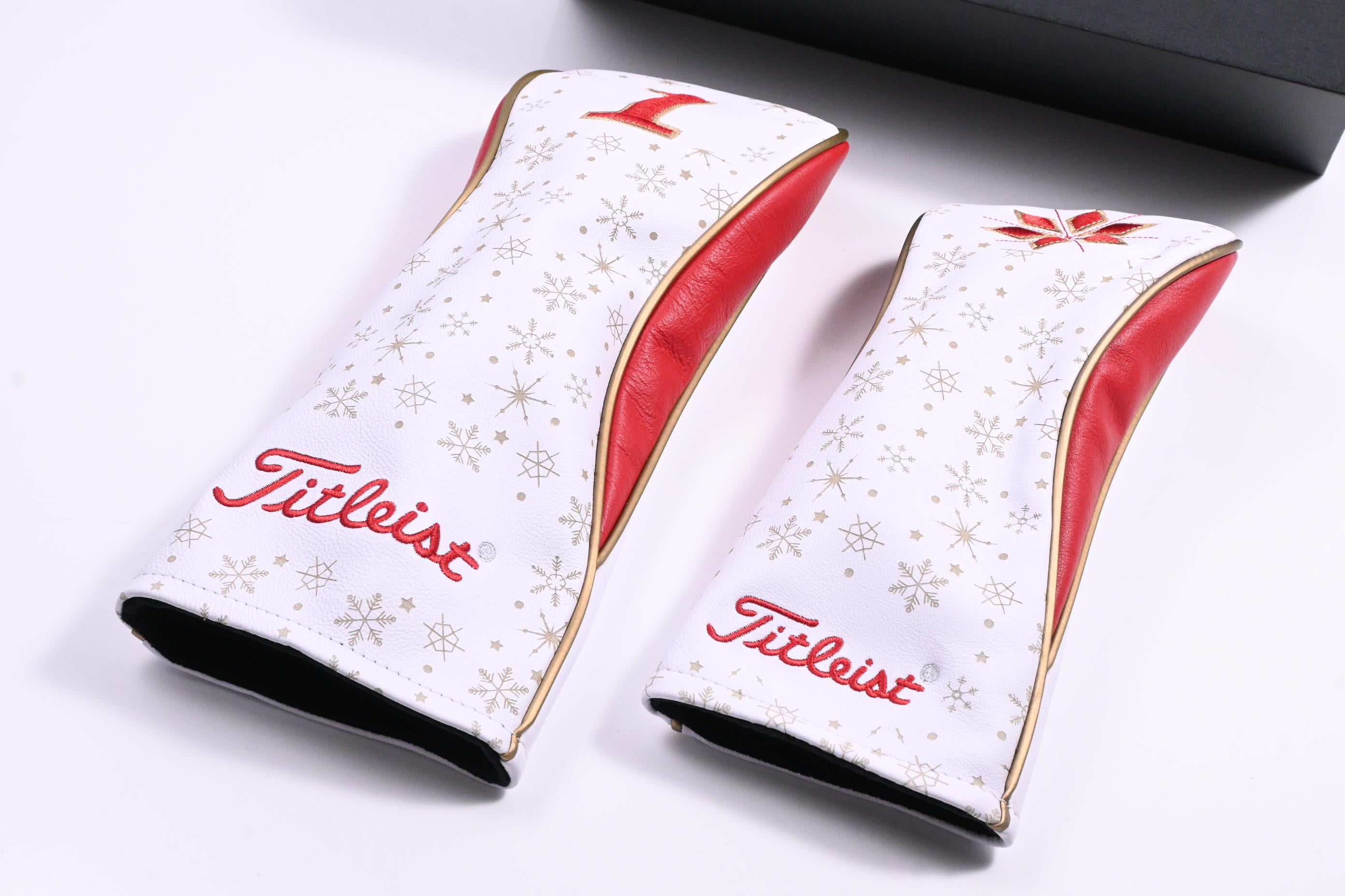 Titleist Limited Edition Holiday Premium Leather Headcover Set / Driver, Fairway