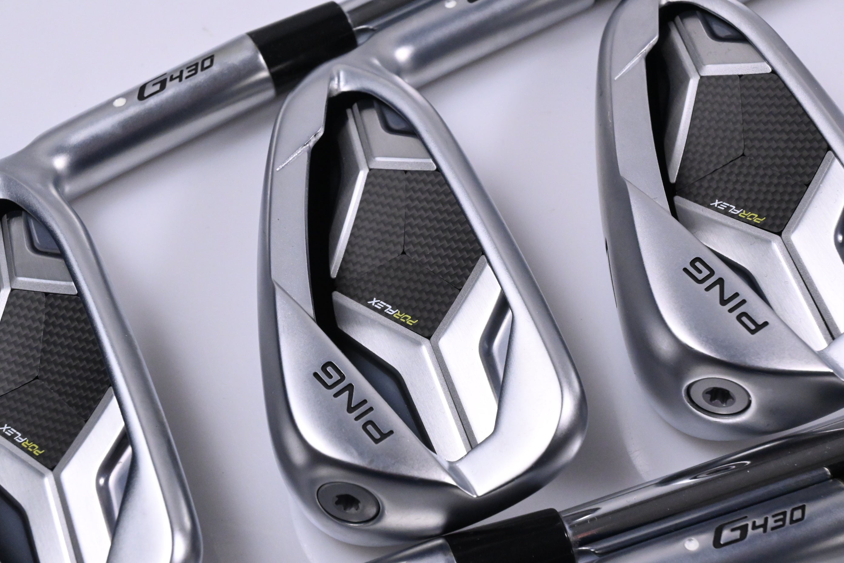Ping G430 Irons / 5-PW / White Dot / X-Flex KBS Tour 130 Shafts