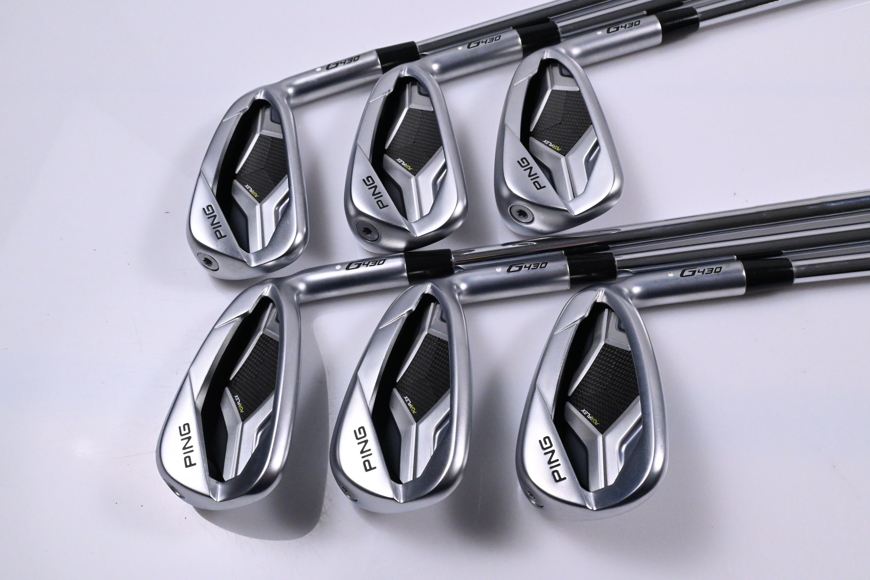 Ping G430 Irons / 5-PW / White Dot / X-Flex KBS Tour 130 Shafts