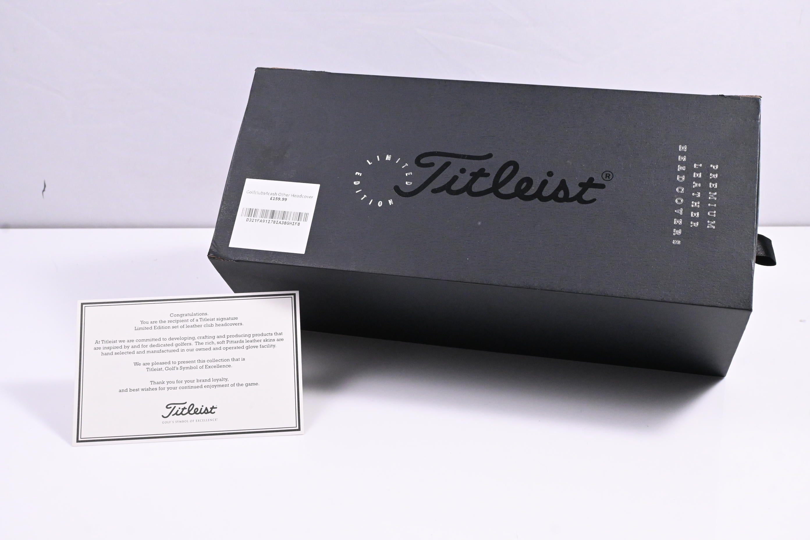 Titleist Limited Edition Holiday Premium Leather Headcover Set / Driver, Fairway