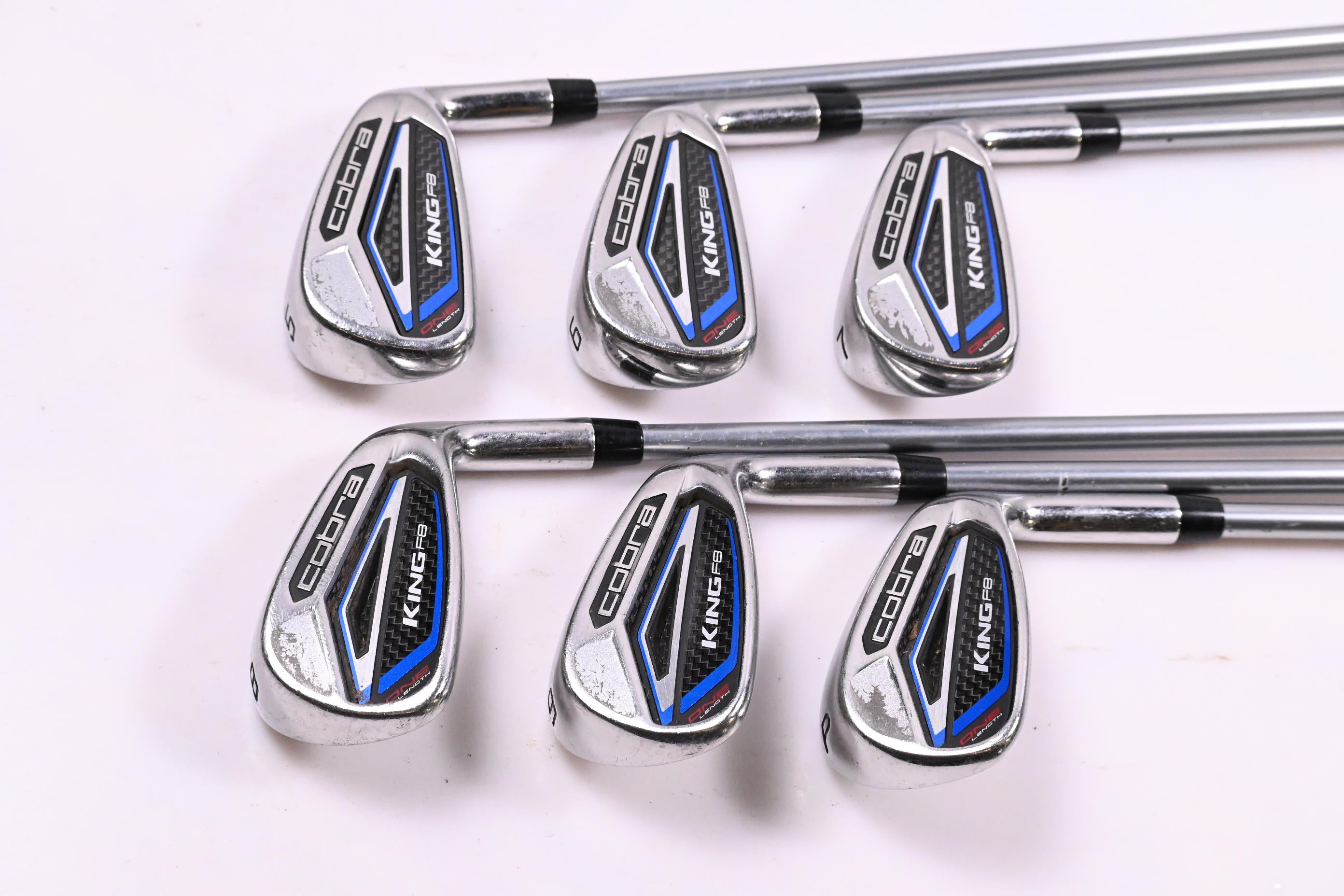 Cobra King F8 One Length Irons / 5-PW / Regular Flex Rogue Pro 65 Shafts
