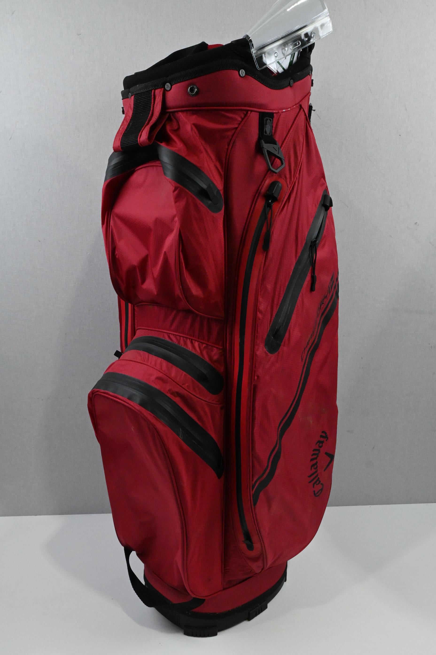 Callaway Chase Dry 14 Cart Bag / 14-Way Divider / Red & Black