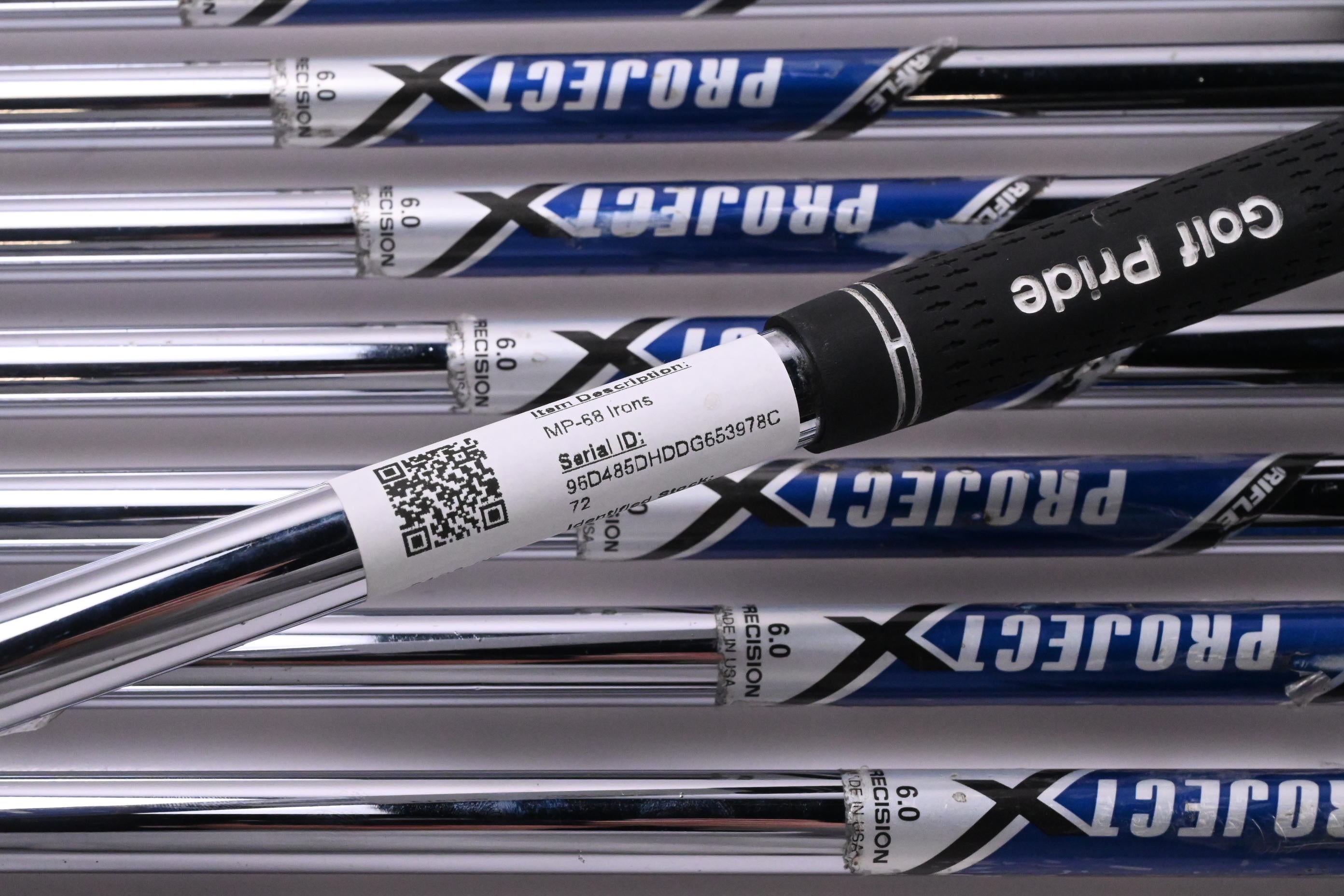 Mizuno MP-68 Irons / 3-PW / Stiff Flex Project X Shafts