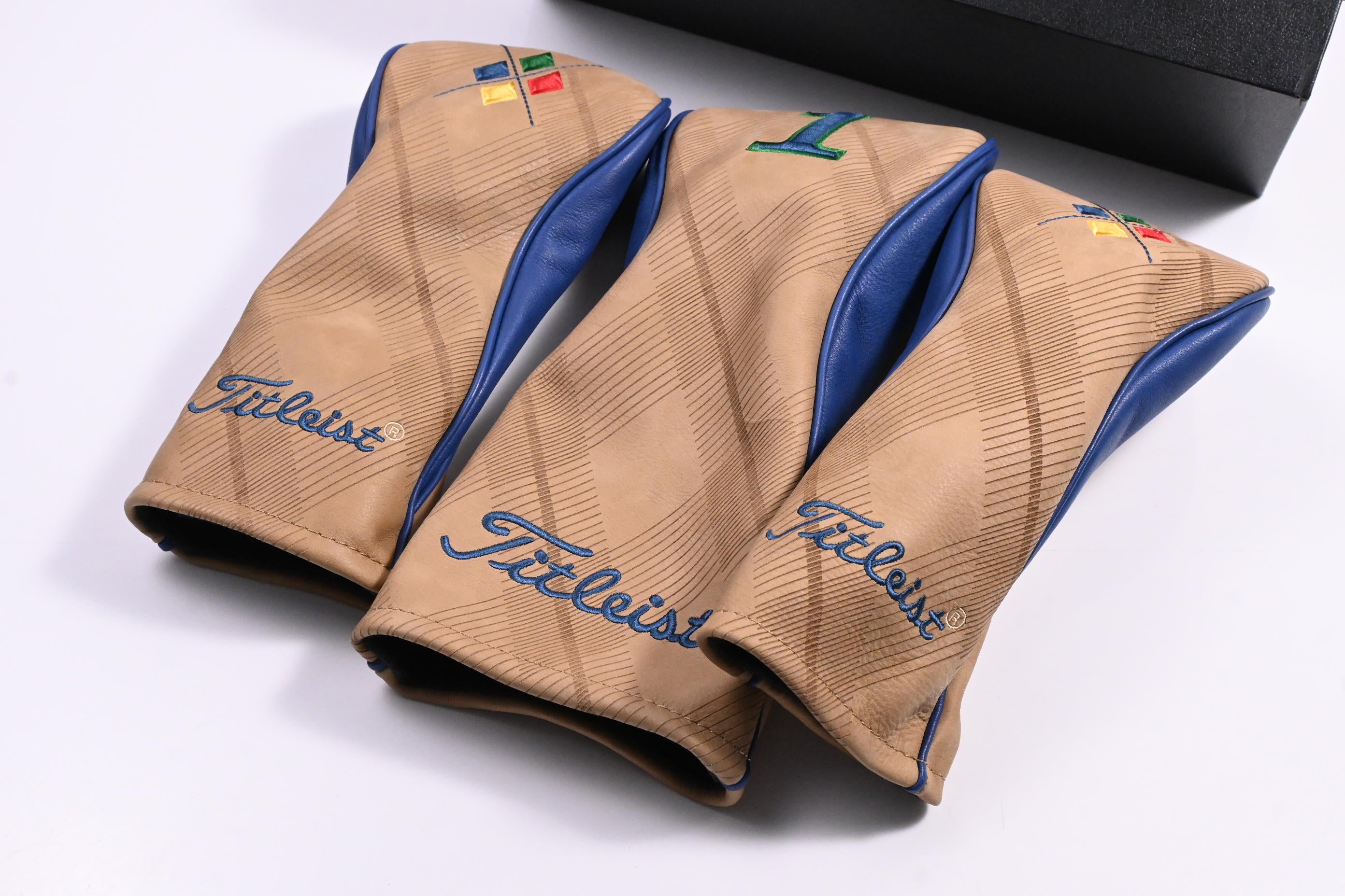 Titleist Limited Edition Premium Leather Headcover Set / Driver, Fairways