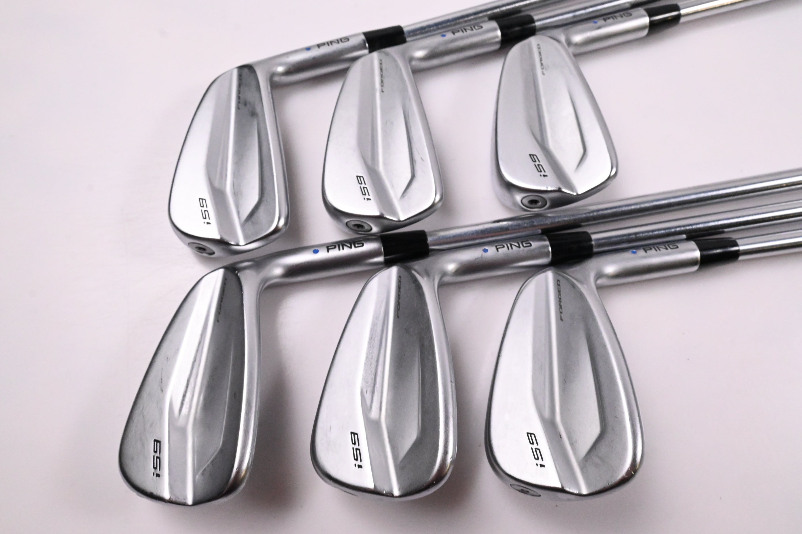 Ping i59 Irons / 5-PW / Blue Dot / Stiff Flex Project X LS 120 Shafts