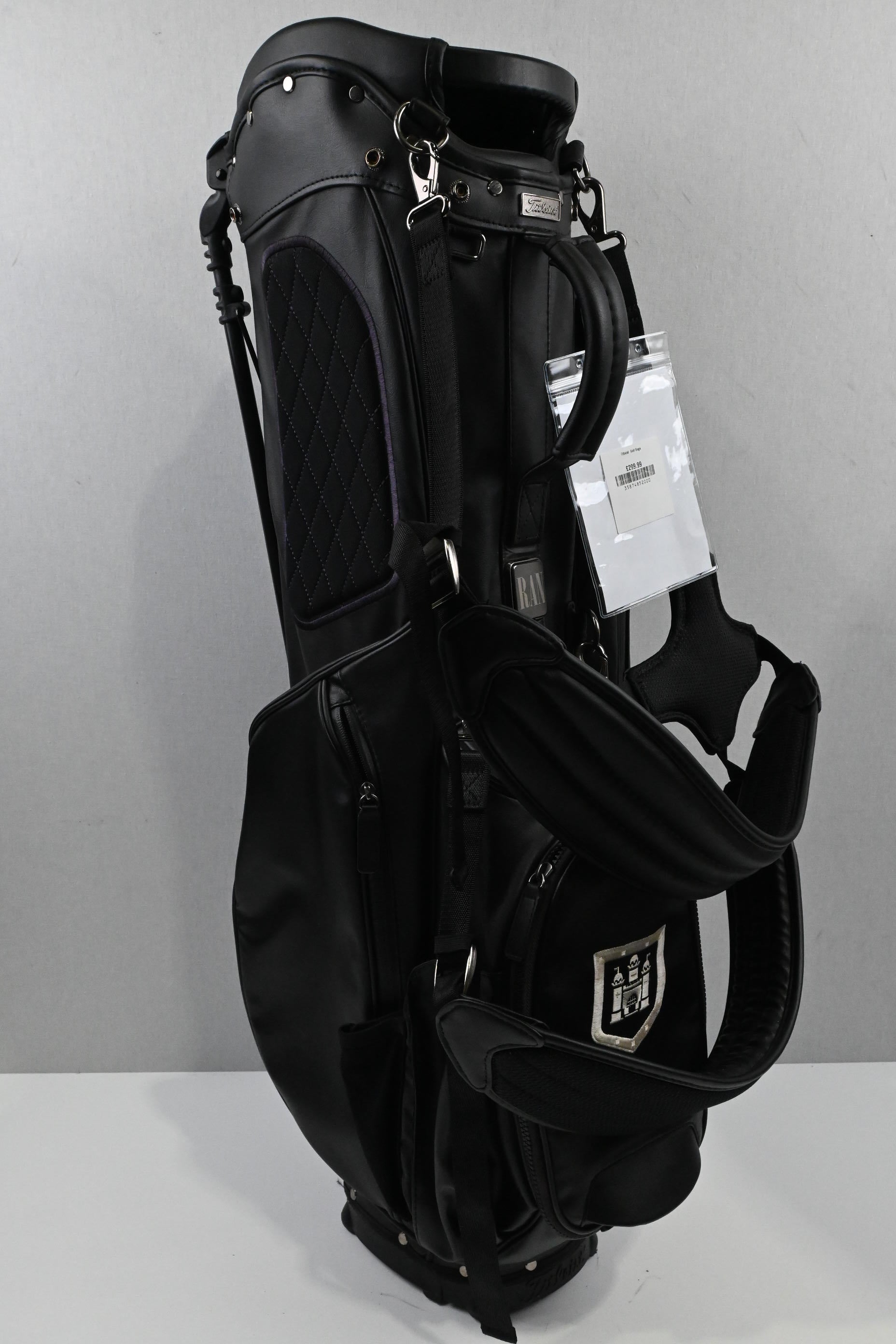 Titleist Links Legend Stand Bag / 4 Way Divider / Black / Birkhamsted GC Crest