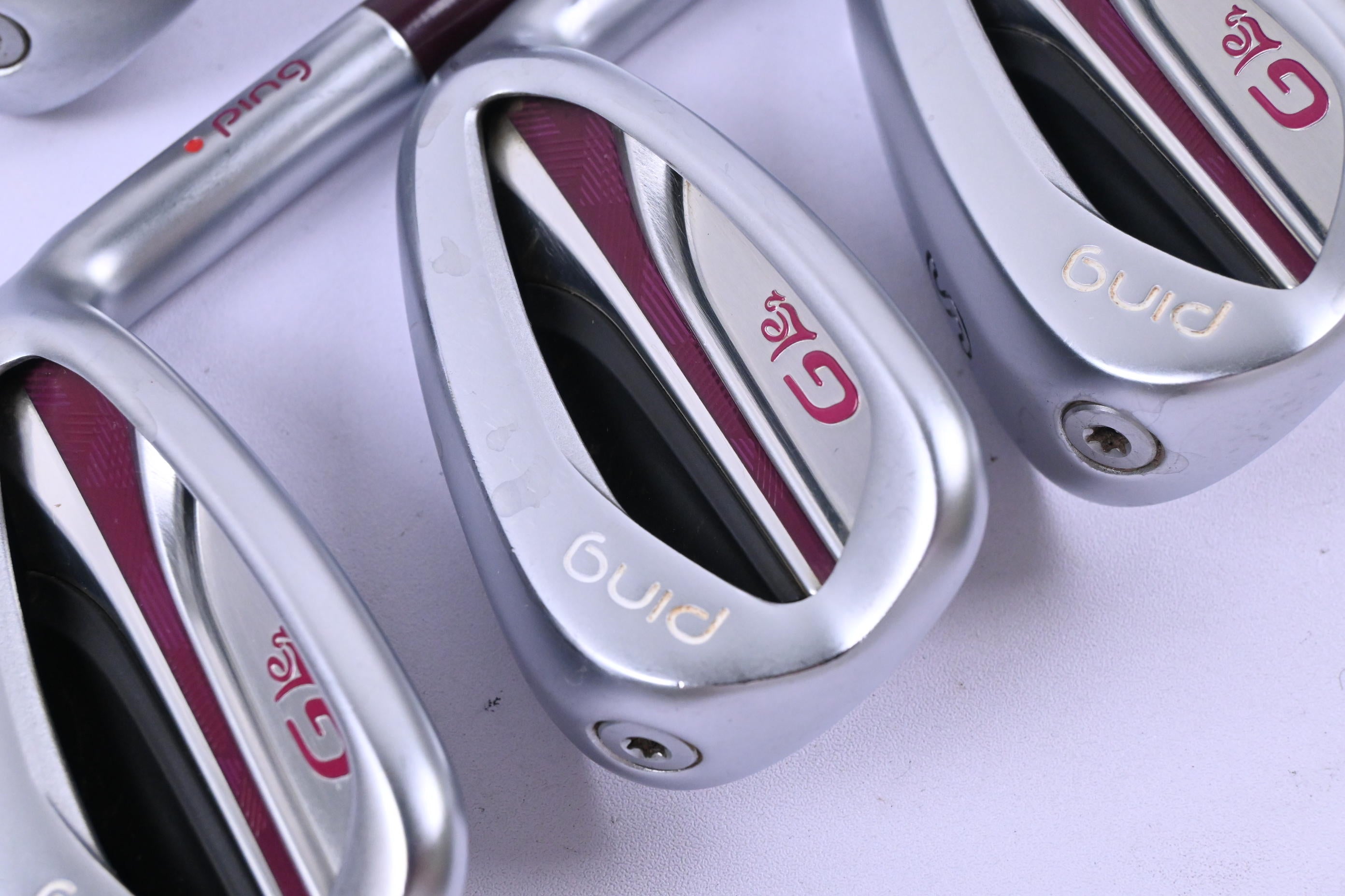 Ladies Ping G Le2 Irons / 7-SW / Red Dot / Ladies Flex Ping ULT 240 Shafts