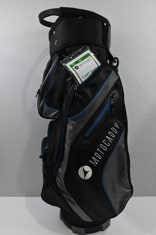 Motocaddy Club Series Cart Bag / 14-Way Divider / Black & Blue