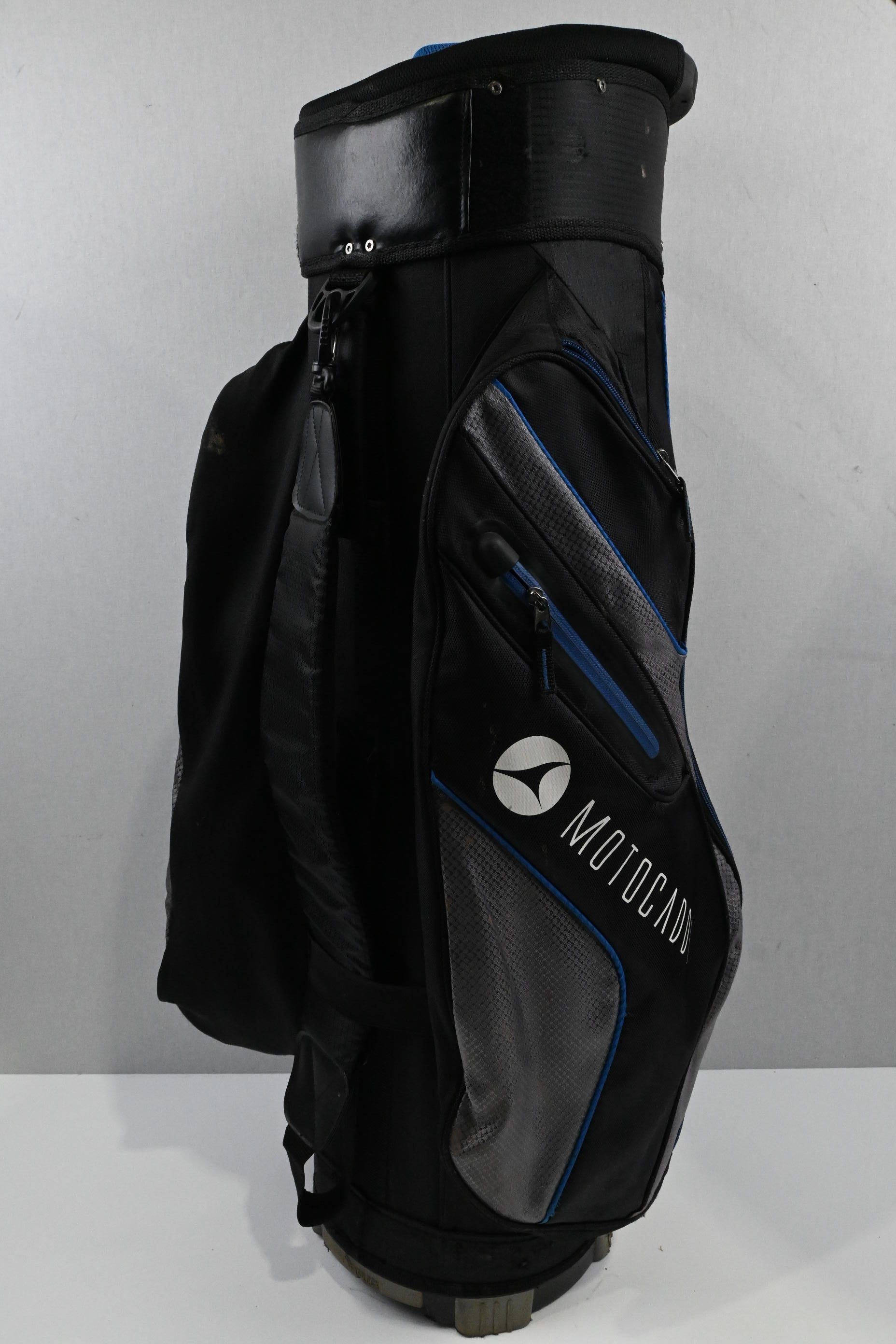 Motocaddy Club Series Cart Bag / 14-Way Divider / Black & Blue