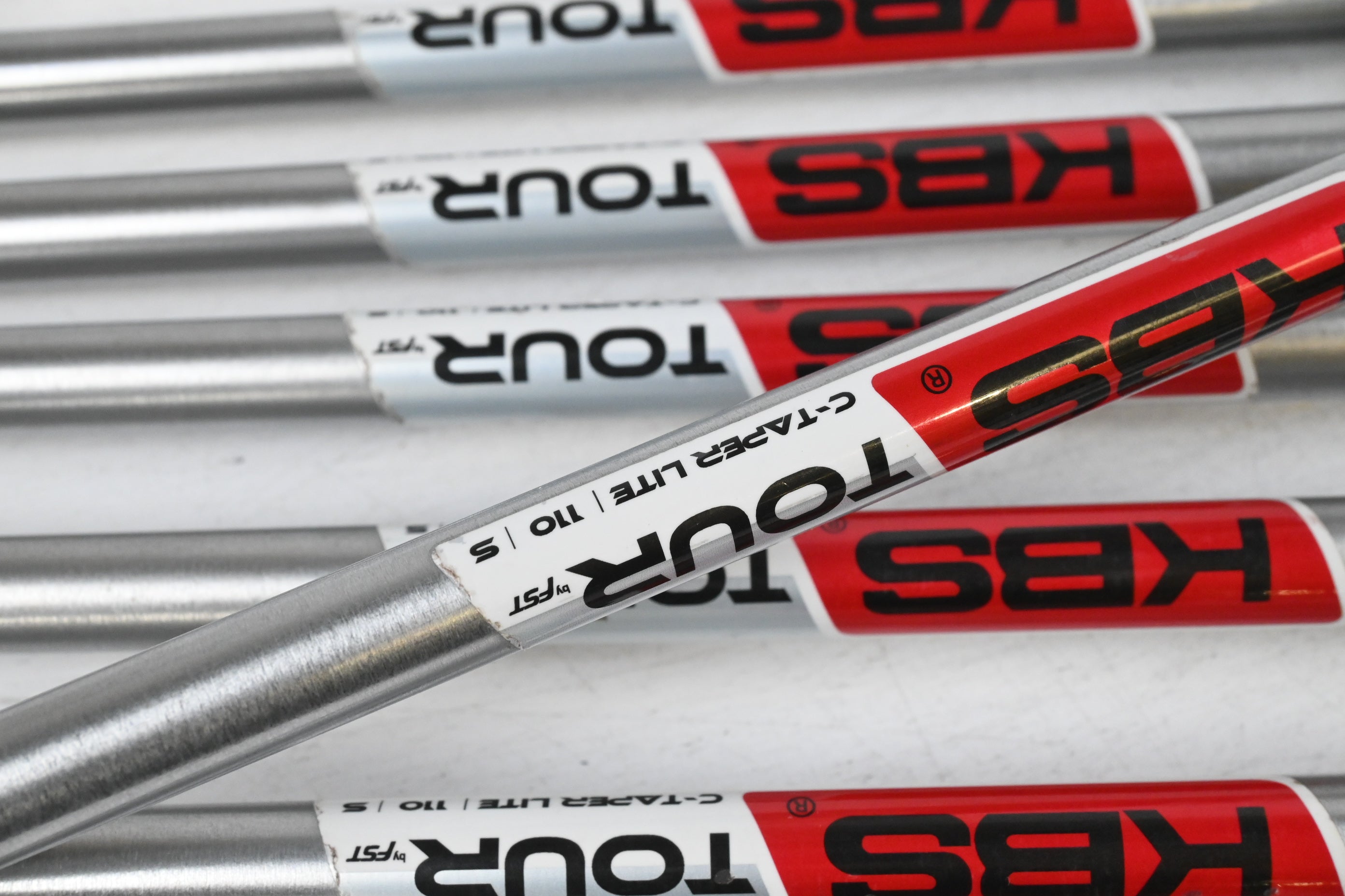 Cobra King F9 Irons / 4-PW / Stiff Flex KBS Tour C-Taper Lite 110 Shafts