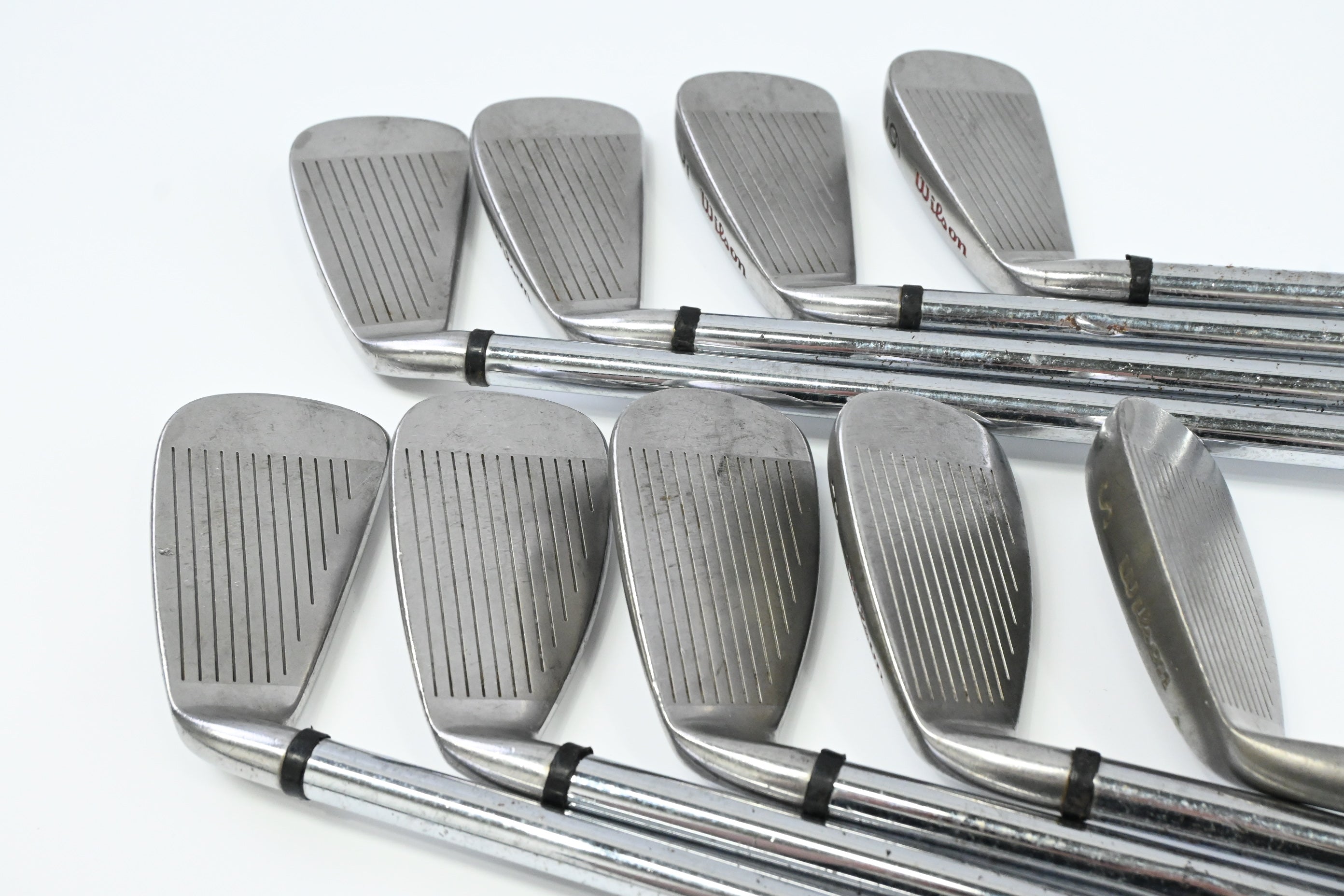 Wilson Fat Shaft Irons / 3-PW+SW / Regular Flex Wilson Fatshaft Platinum Shafts