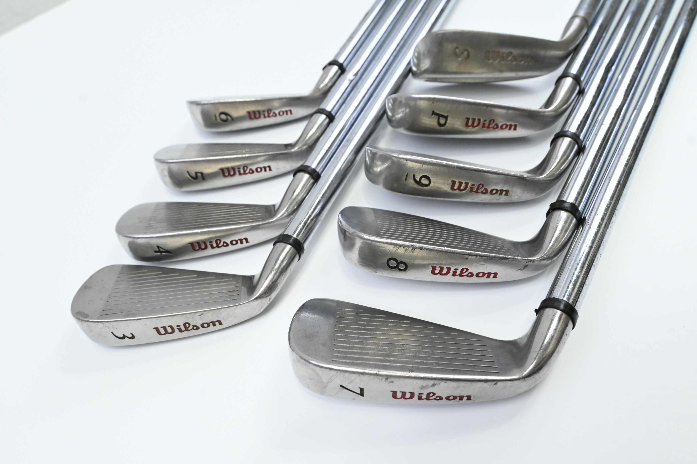 Wilson Fat Shaft Irons / 3-PW+SW / Regular Flex Wilson Fatshaft Platinum Shafts