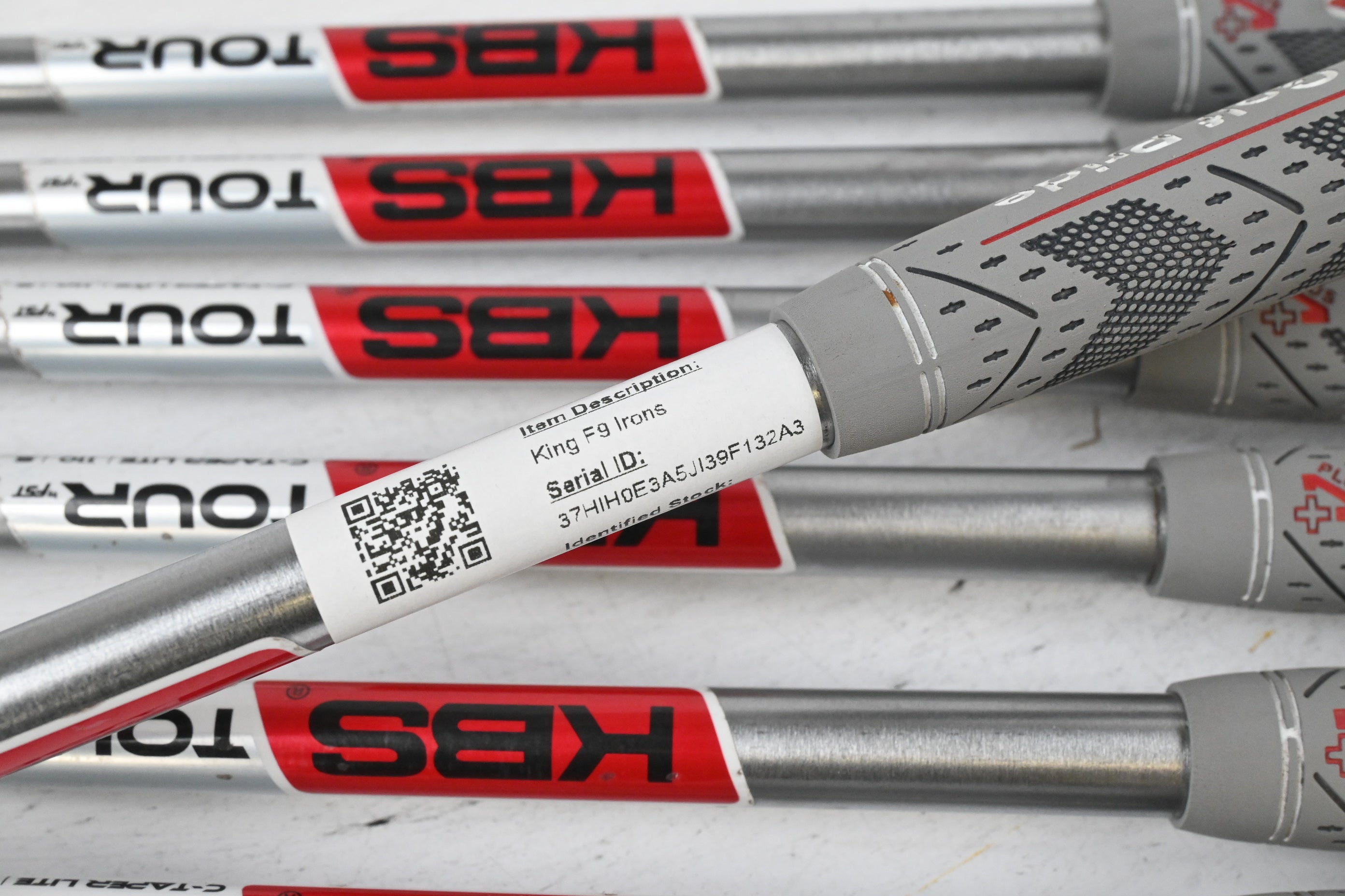 Cobra King F9 Irons / 4-PW / Stiff Flex KBS Tour C-Taper Lite 110 Shafts