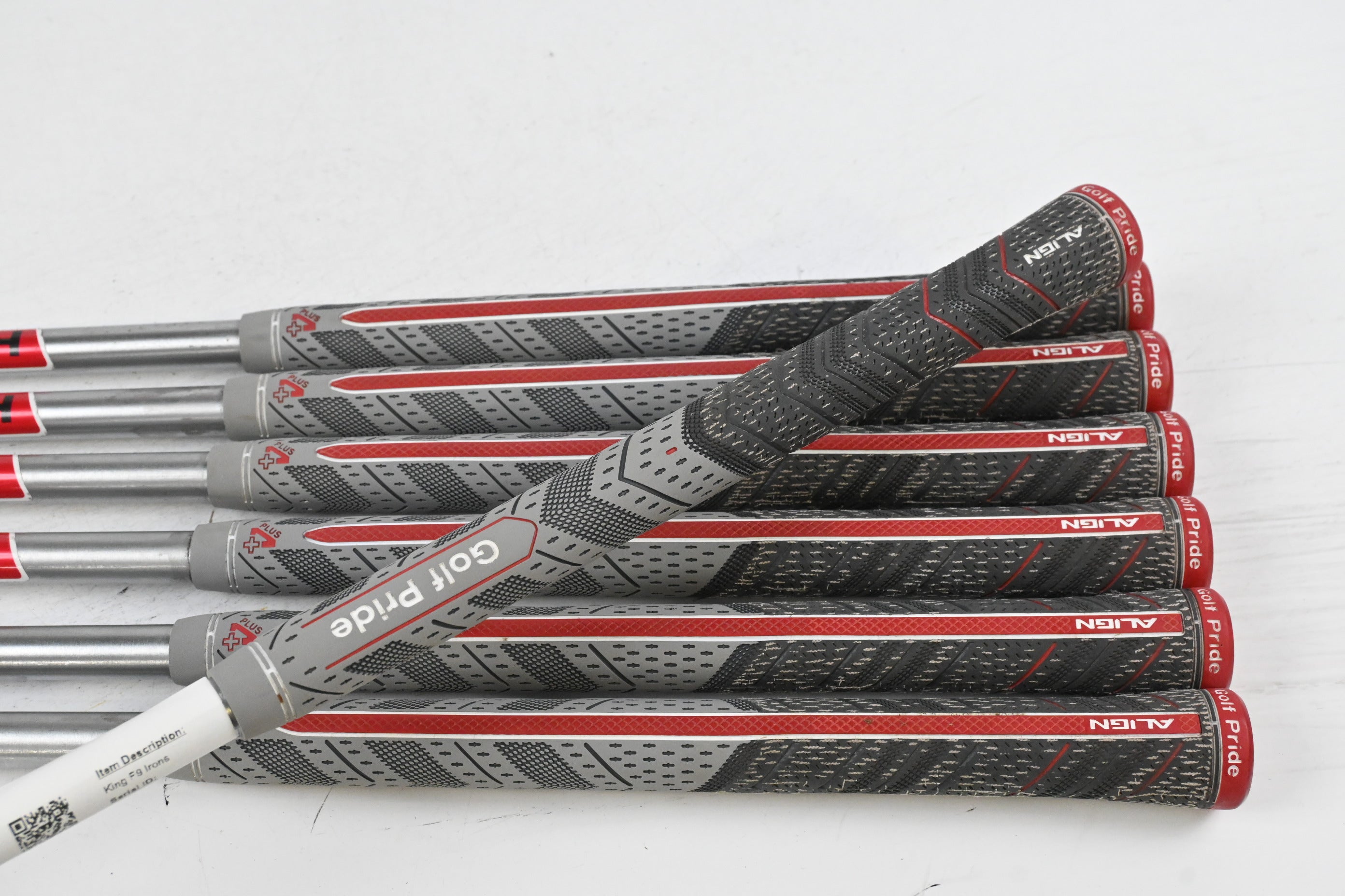 Cobra King F9 Irons / 4-PW / Stiff Flex KBS Tour C-Taper Lite 110 Shafts