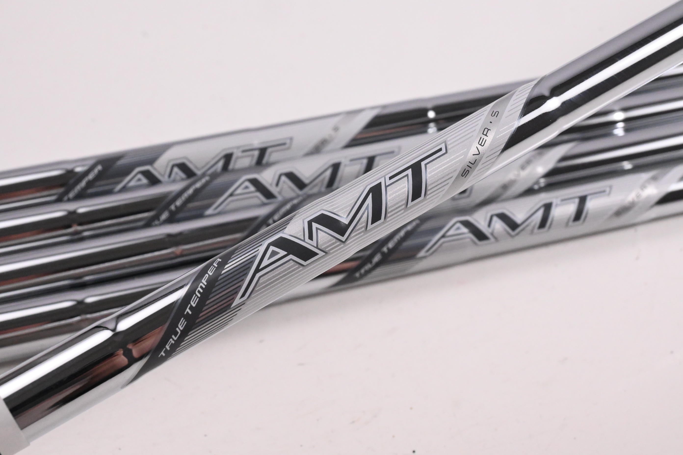 True Temper AMT Silver Iron Shafts / Stiff Flex / Set of 5 / .355" Tip