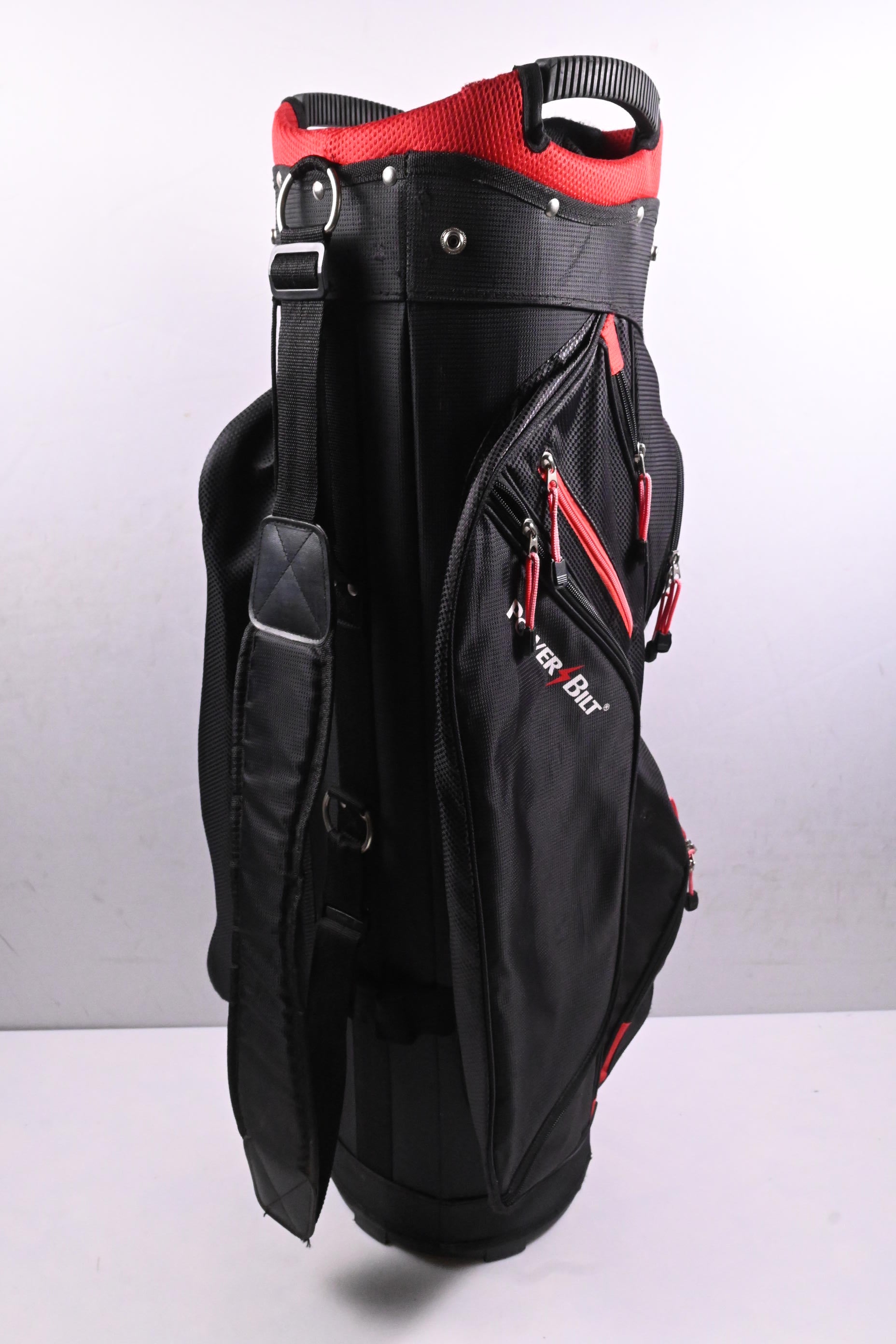 Power Bilt TPX 14.0 Cart Bag / 15-Way Divider / Black & Red