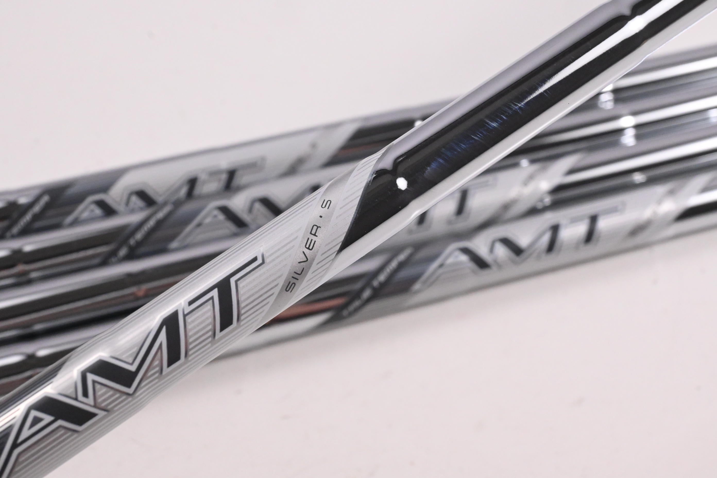 True Temper AMT Silver Iron Shafts / Stiff Flex / Set of 5 / .355" Tip
